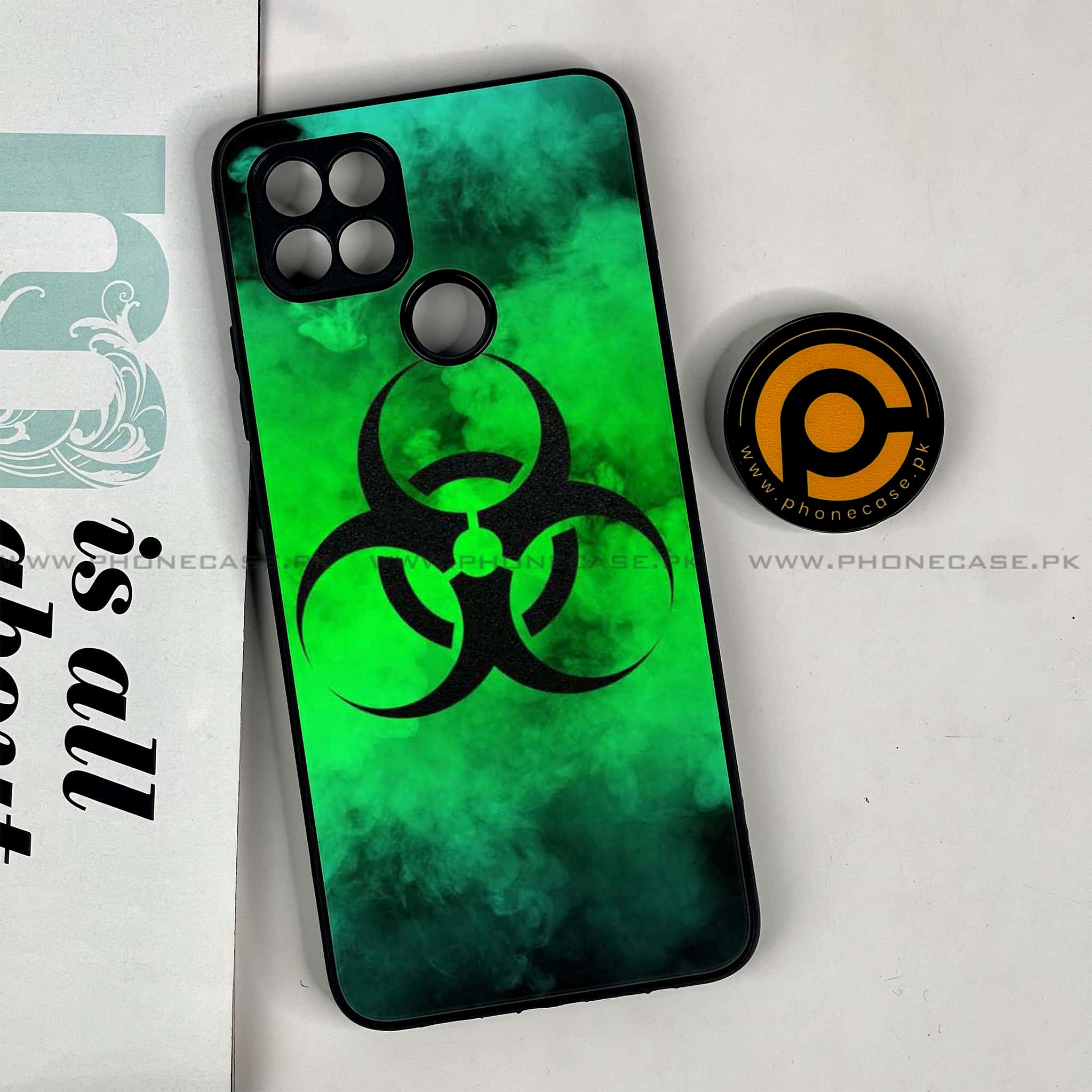 Oppo A15s - Biohazard Sign Series - Premium Printed Glass soft Bumper shock Proof Case