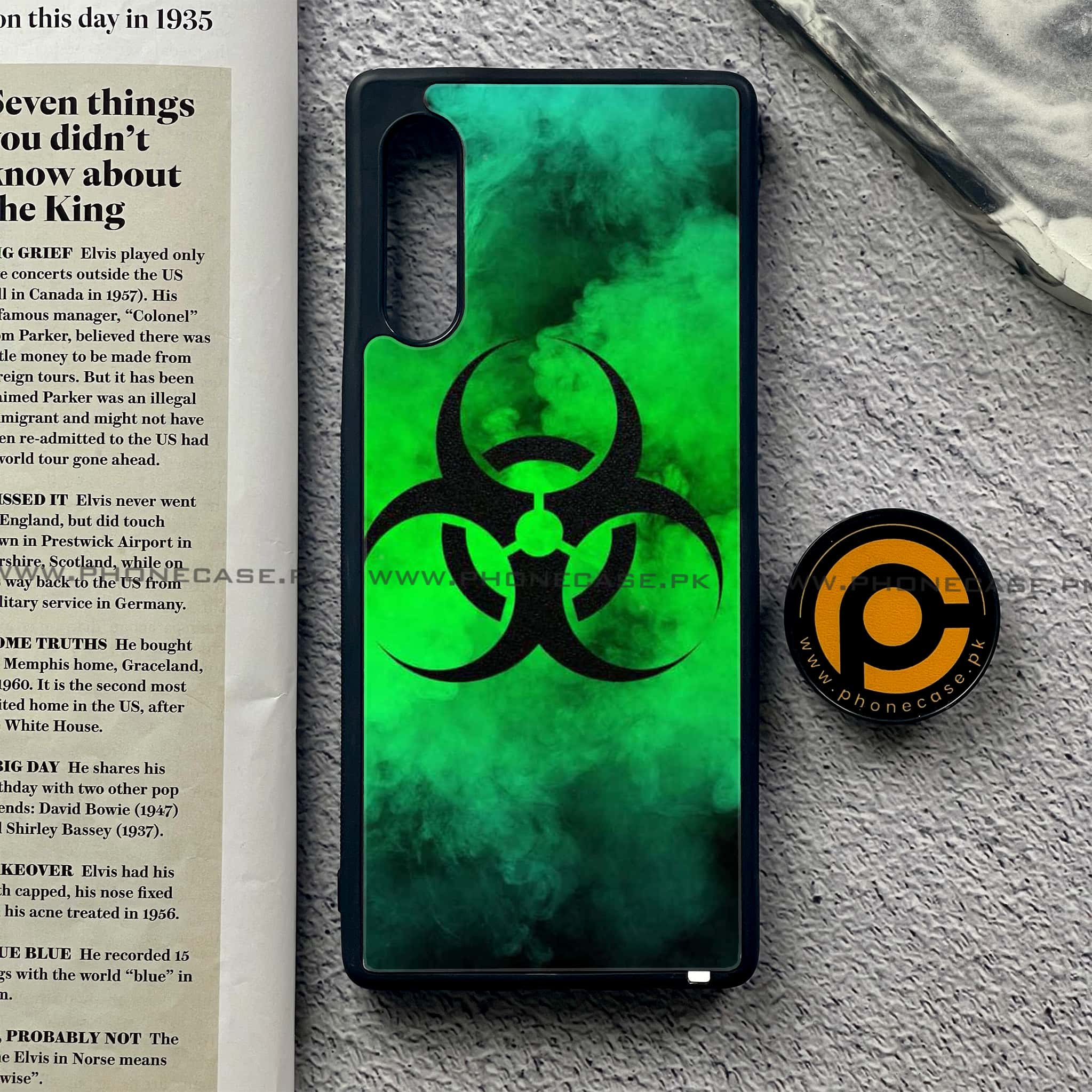 LG Velvet - Biohazard Sign Series - Premium Printed Glass soft Bumper shock Proof Case