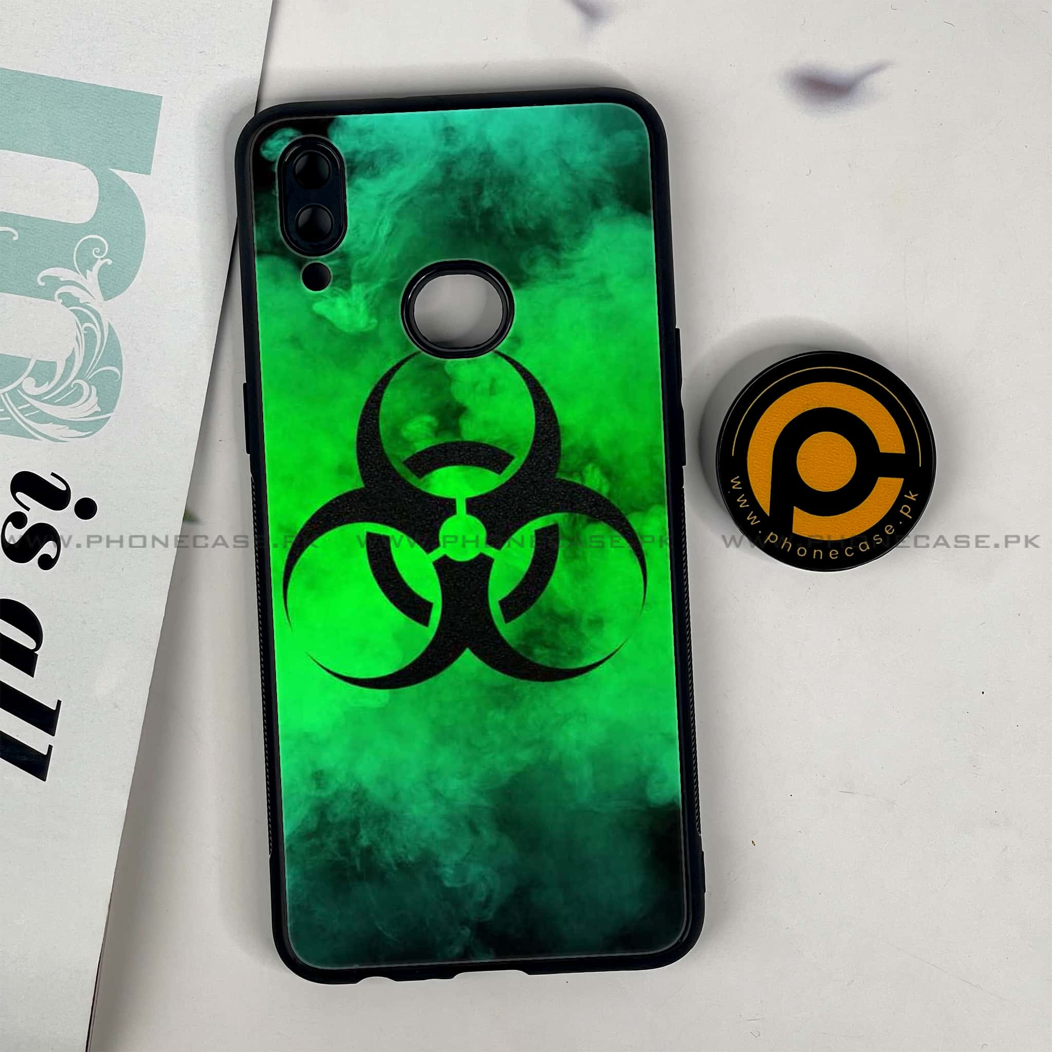 Galaxy A10s - Biohazard Sign Series - Premium Printed Glass soft Bumper shock Proof Case