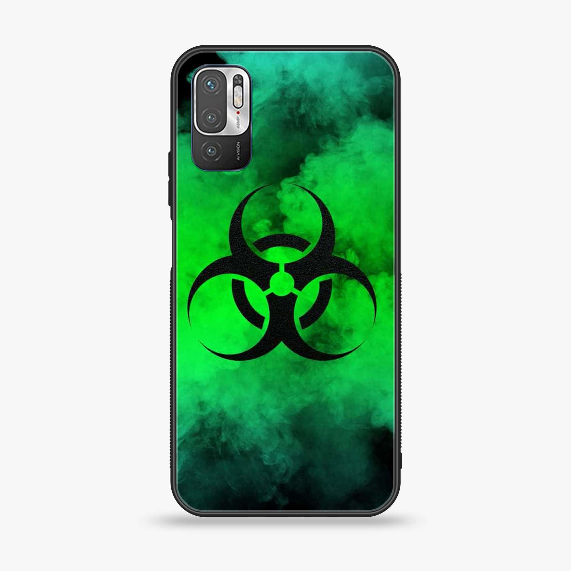 Xiaomi Redmi Note 10 5G - Biohazard Sign Series - Premium Printed Glass soft Bumper shock Proof Case