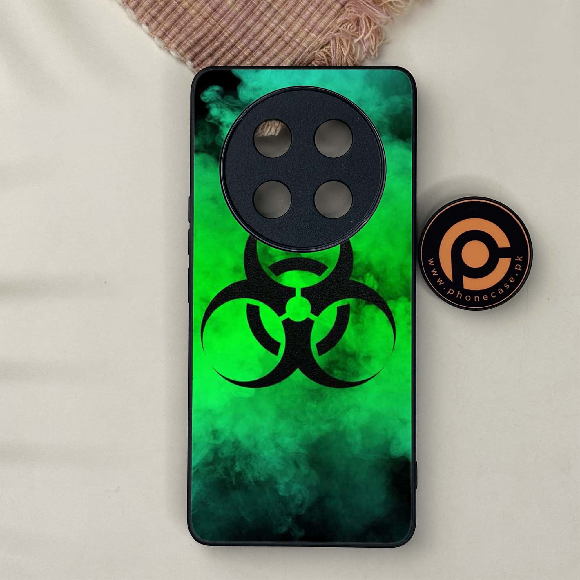 Honor X9c 5G - Biohazard Sign Series - Premium Metal Printed soft Bumper shock Proof Case