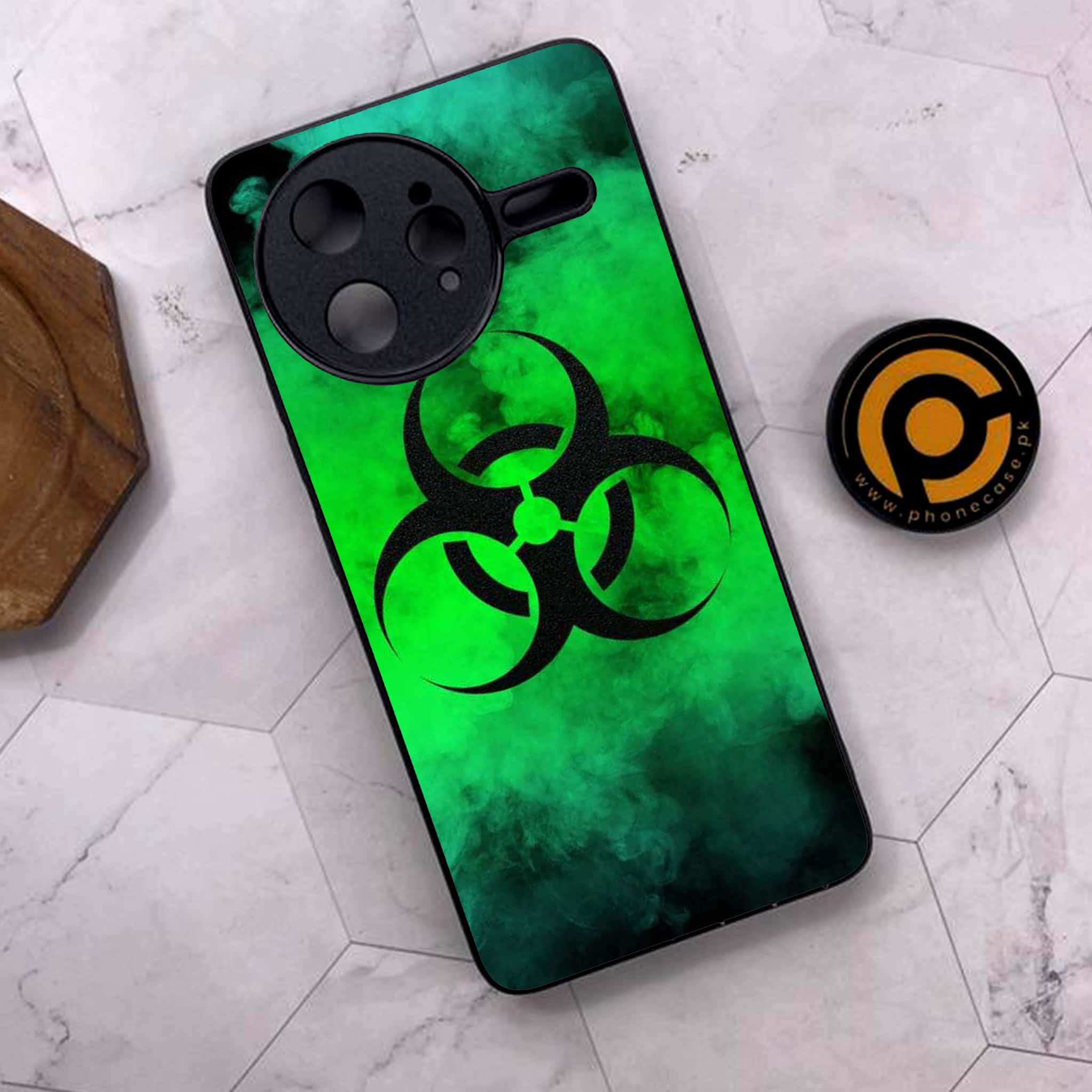 Xiaomi Poco F7 Ultra 5G - Biohazard Sign Series - Premium Metal Printed soft Bumper shock Proof Case