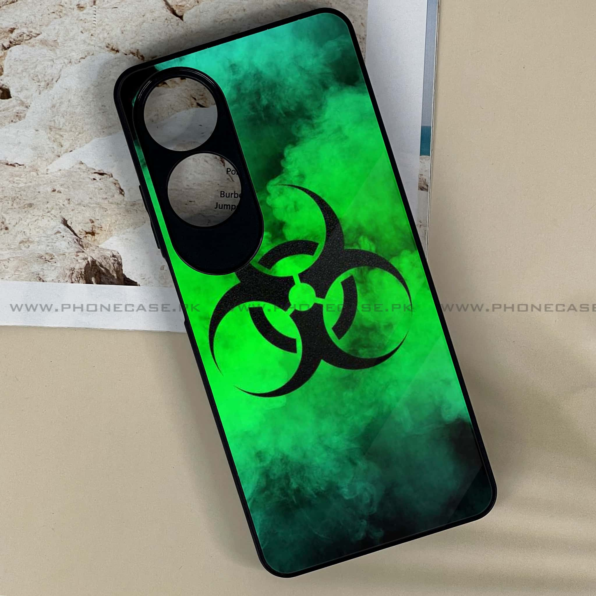 Oppo A60 - Biohazard Sign Series - Premium Printed Metal soft Bumper shock Proof Case