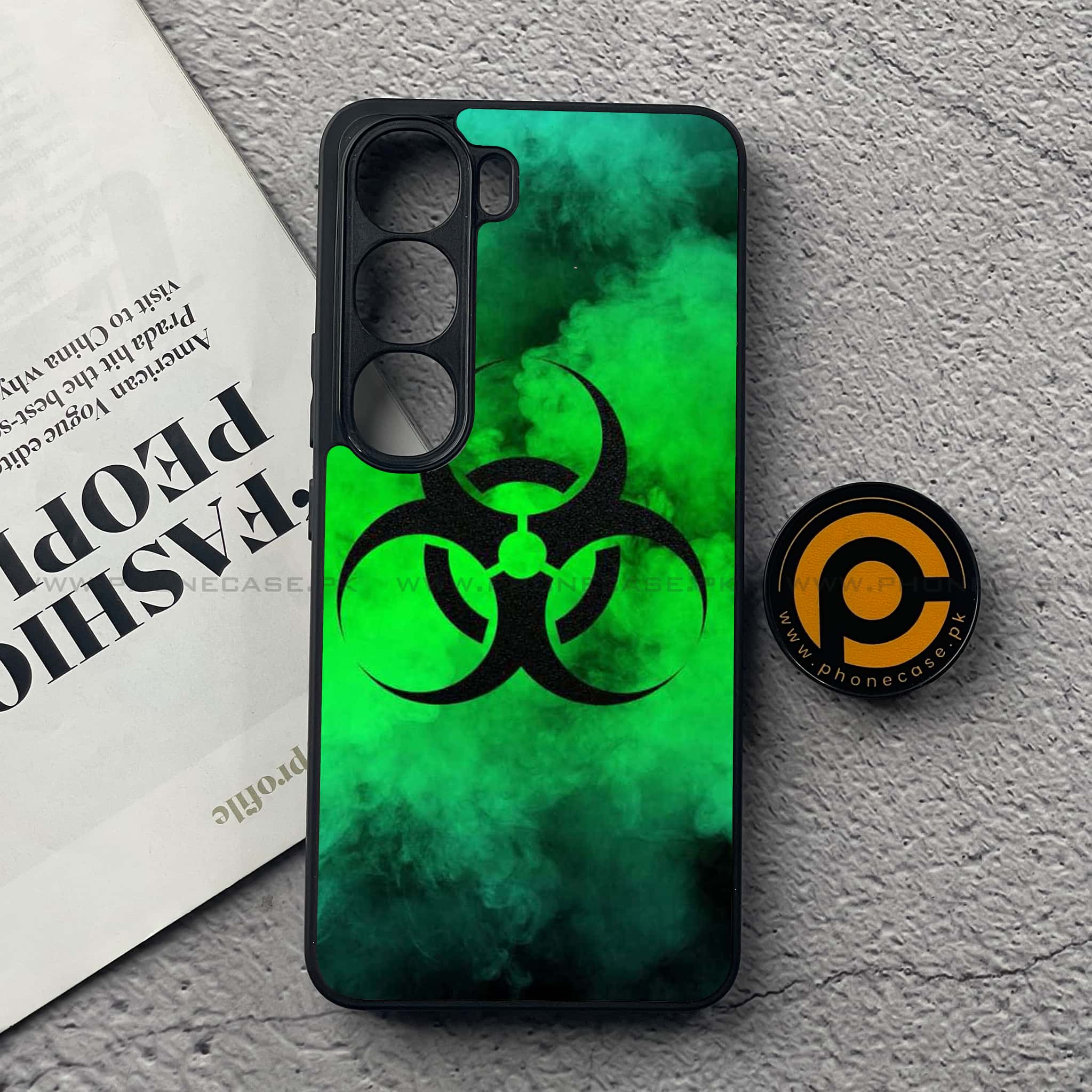 Vivo Y200 4G - Biohazard Sign Series - Premium Metal Printed soft Bumper Shock Proof Case