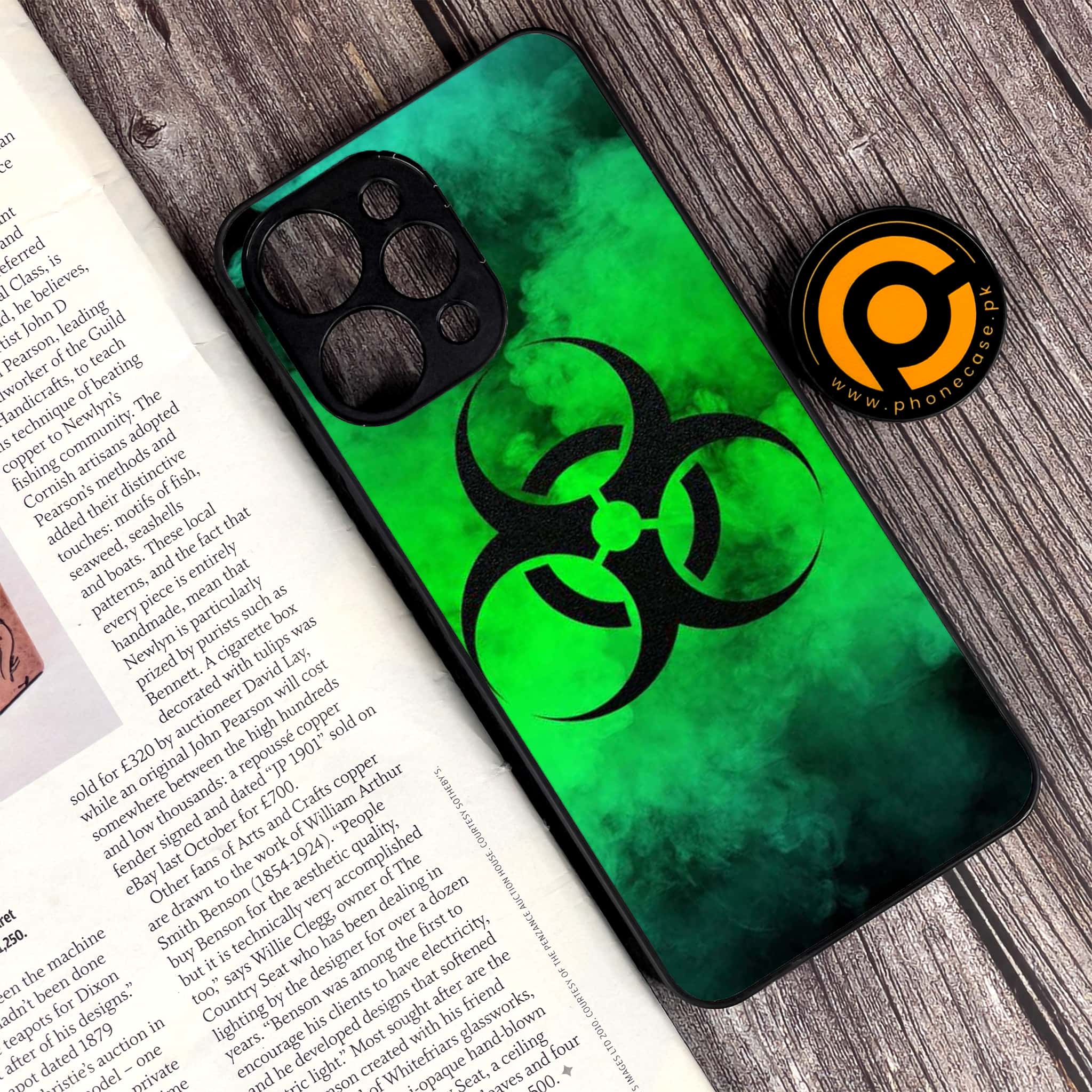 Xiaomi Redmi 12 - Biohazard Sign Series - Premium Printed Glass soft Bumper shock Proof Case