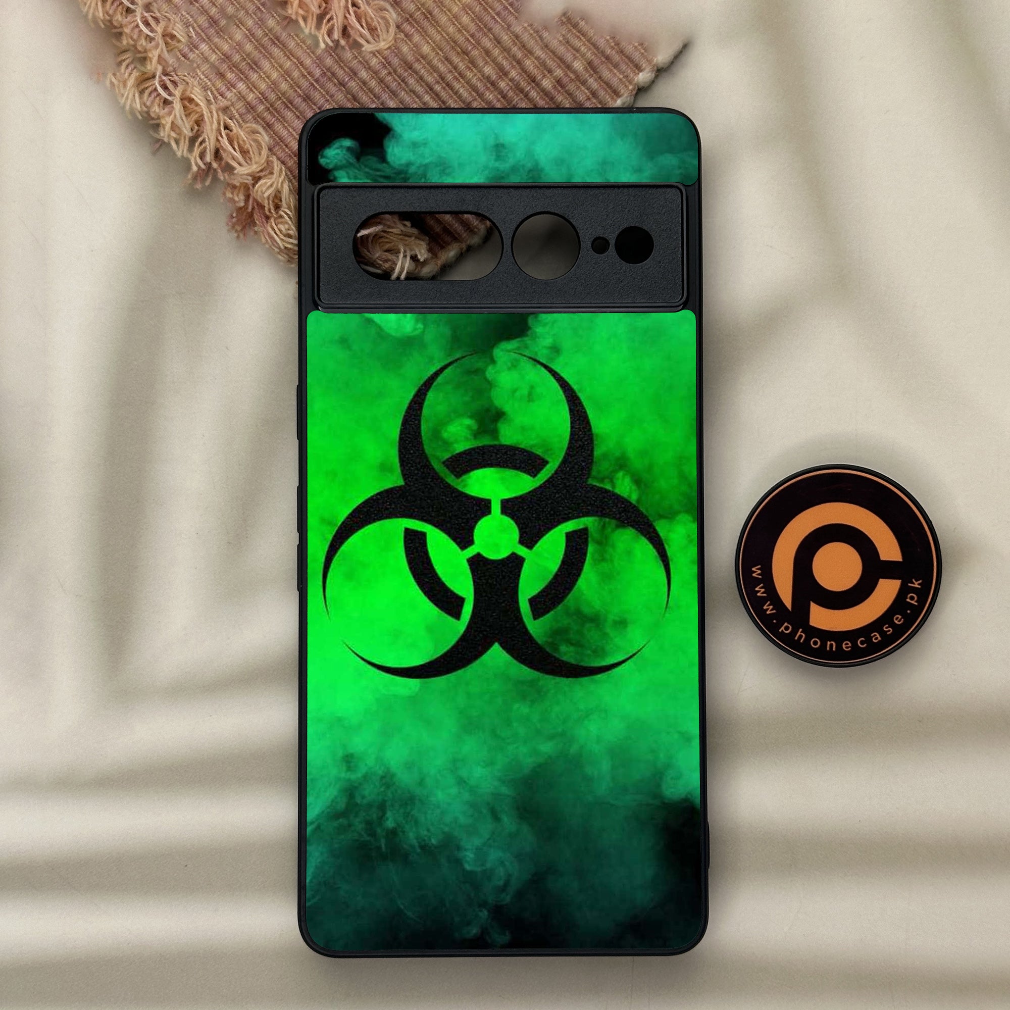 Google Pixel 7 Pro - Biohazard Sign Series - Premium Metal Printed soft Bumper Shock Proof Case