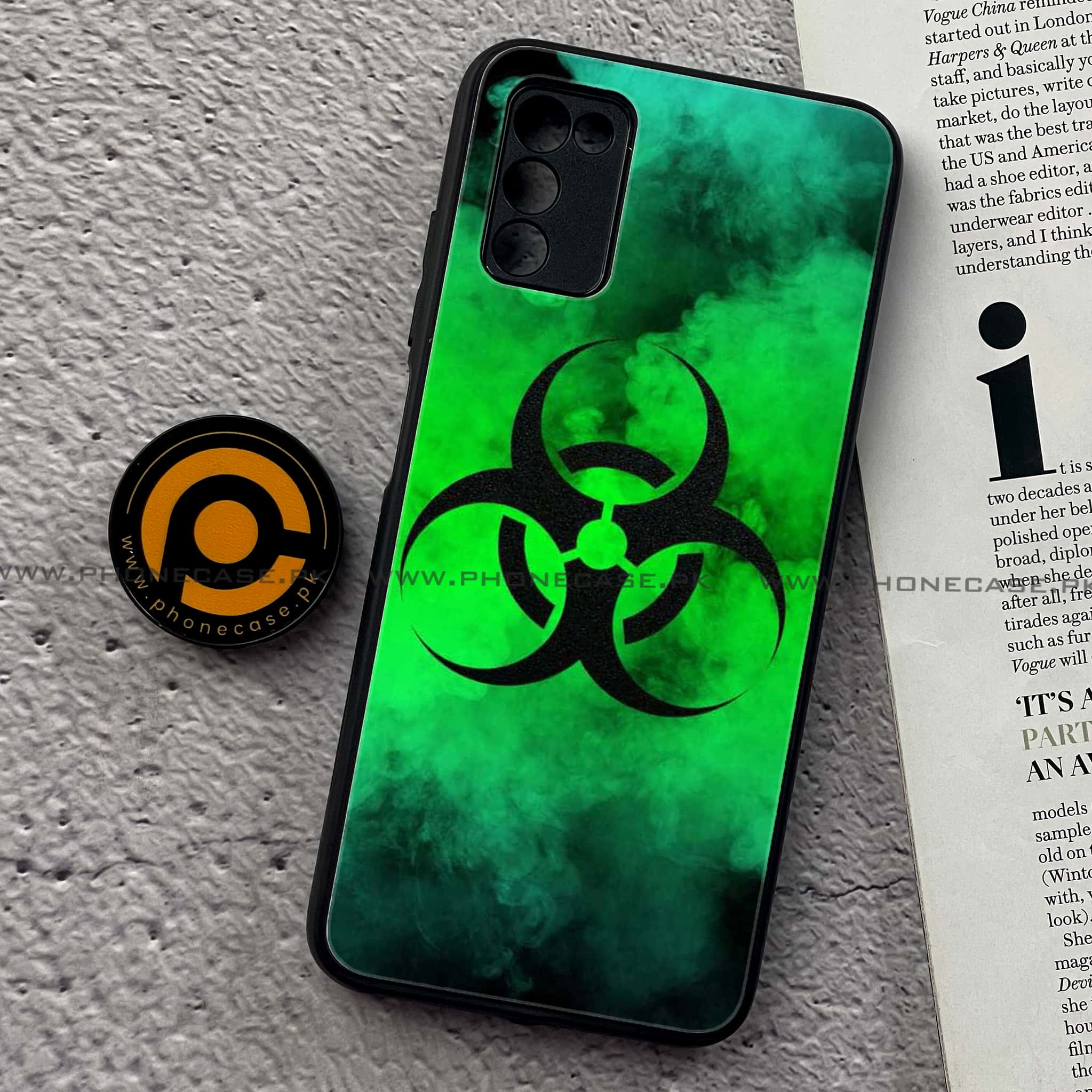 Samsung Galaxy A02s - Biohazard Sign Series  - Premium Printed Metal soft Bumper shock Proof Case