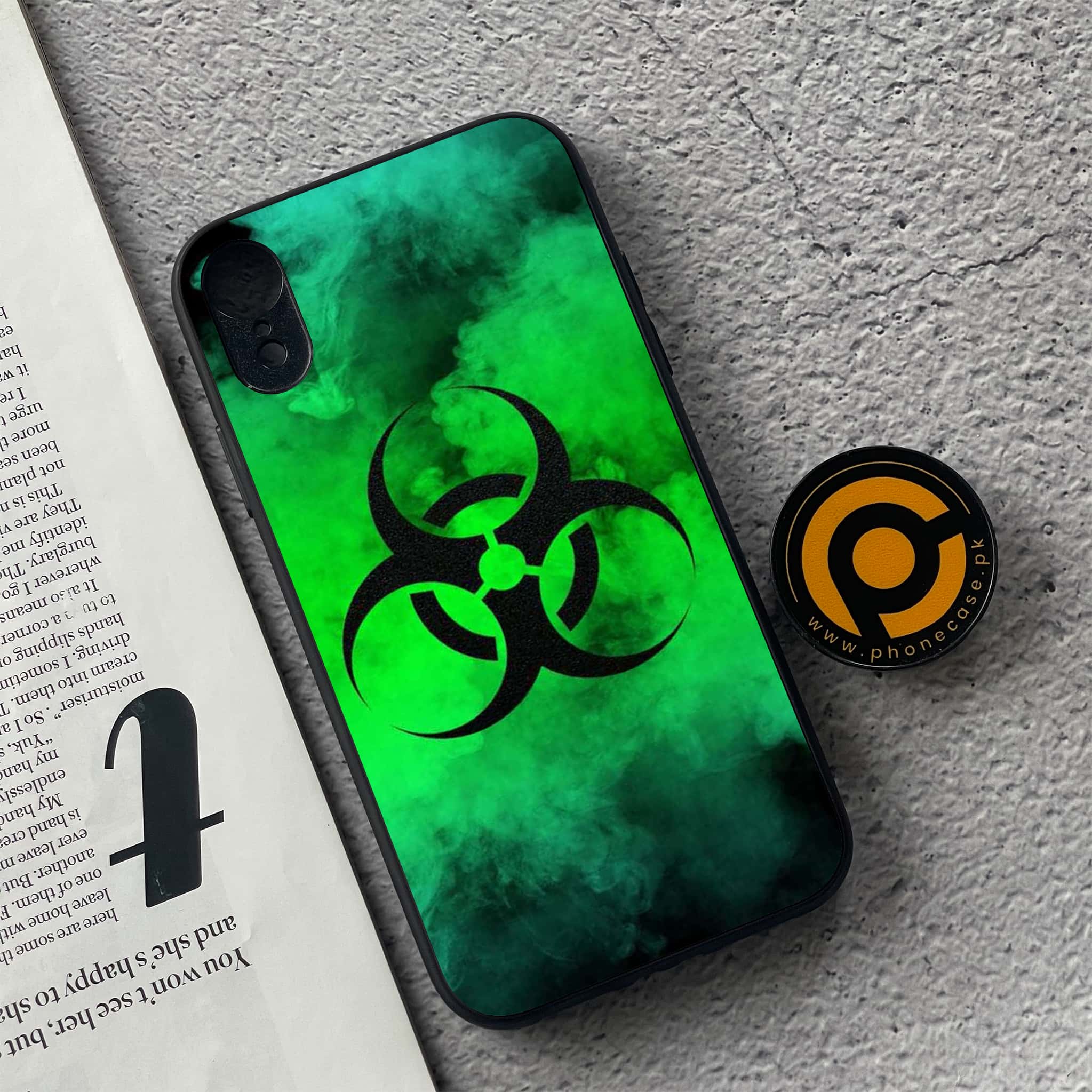 iPhone XR - Biohazard Sign Series - Premium Metal Printed soft Bumper shock Proof Case
