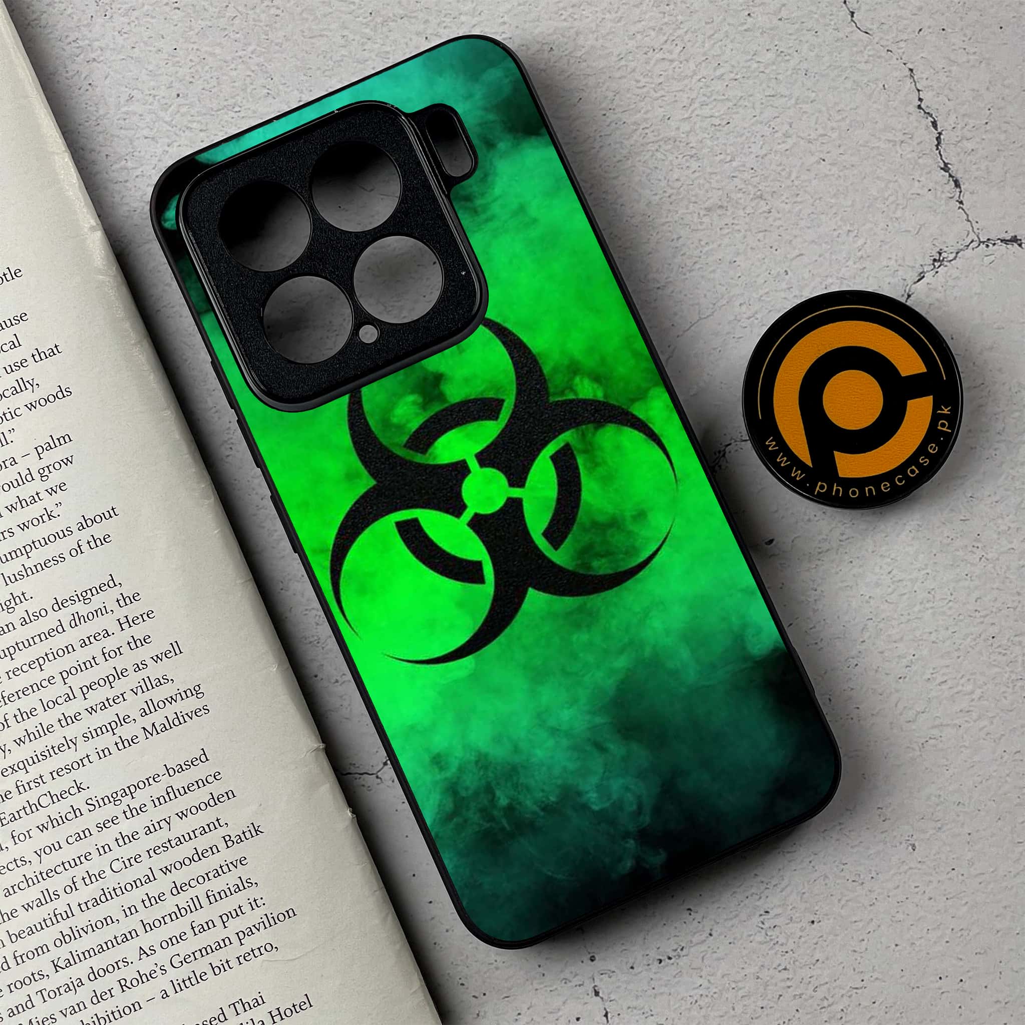 Xiaomi 15 - Biohazard Sign Series - Premium Metal Printed soft Bumper shock Proof Case