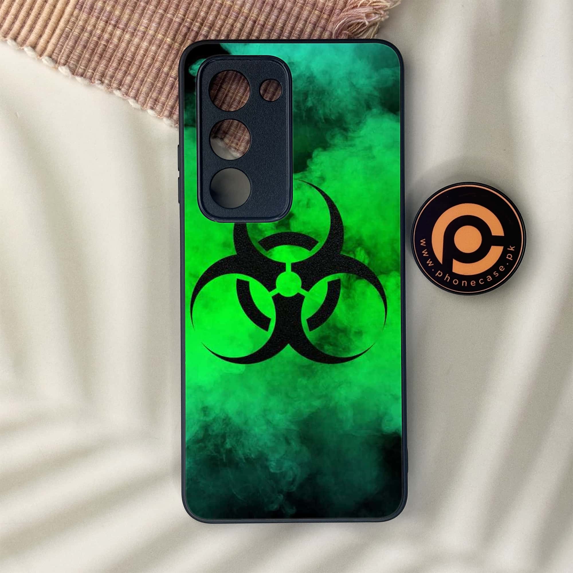 Oppo A5 2025 - Biohazard Sign Series - Premium Metal Printed soft Bumper shock Proof Case