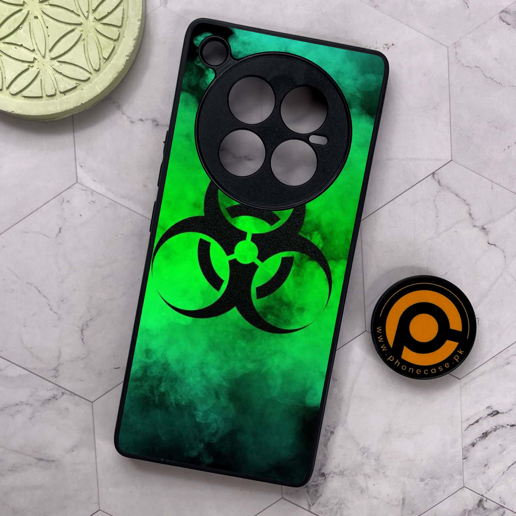 Infinix Zero 40 5G - Biohazard Sign Series - Premium Metal Printed soft Bumper shock Proof Case