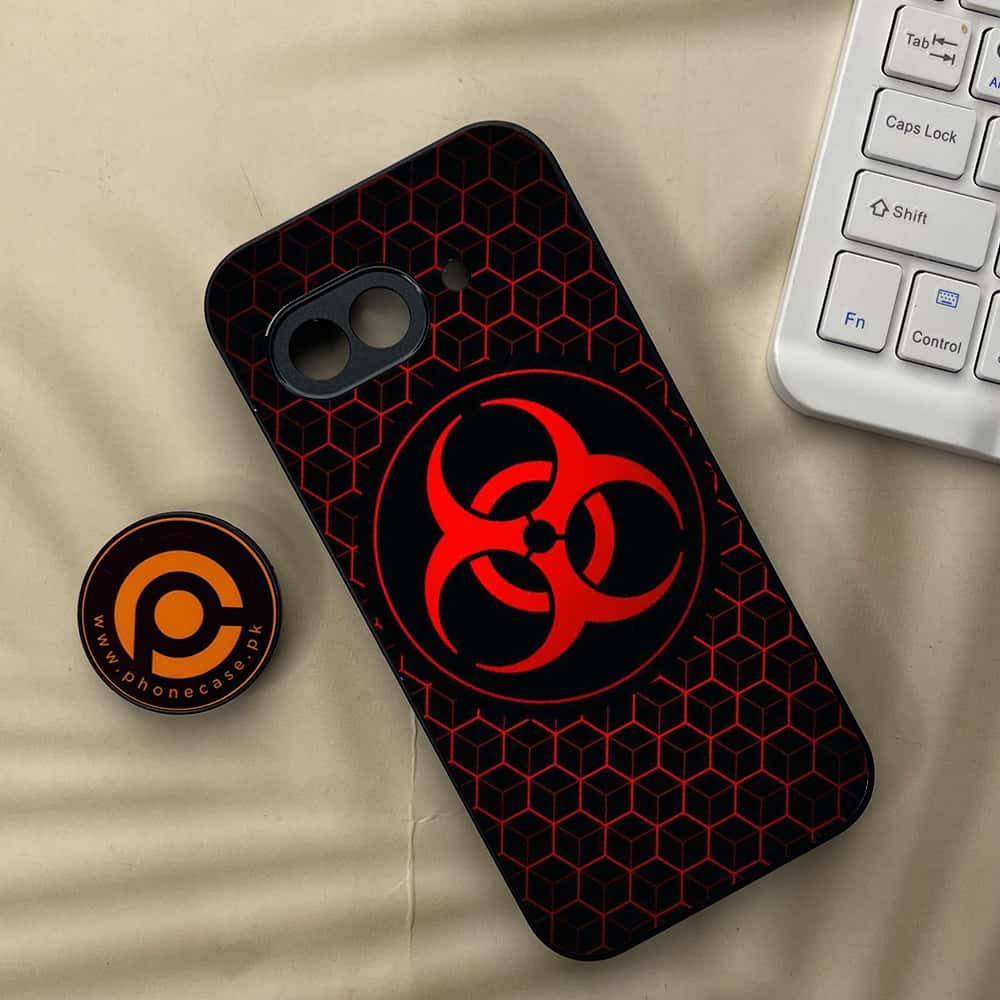 Google Pixel 9a - Biohazard Sign Series - Premium Metal Printed soft Bumper Shock Proof Case