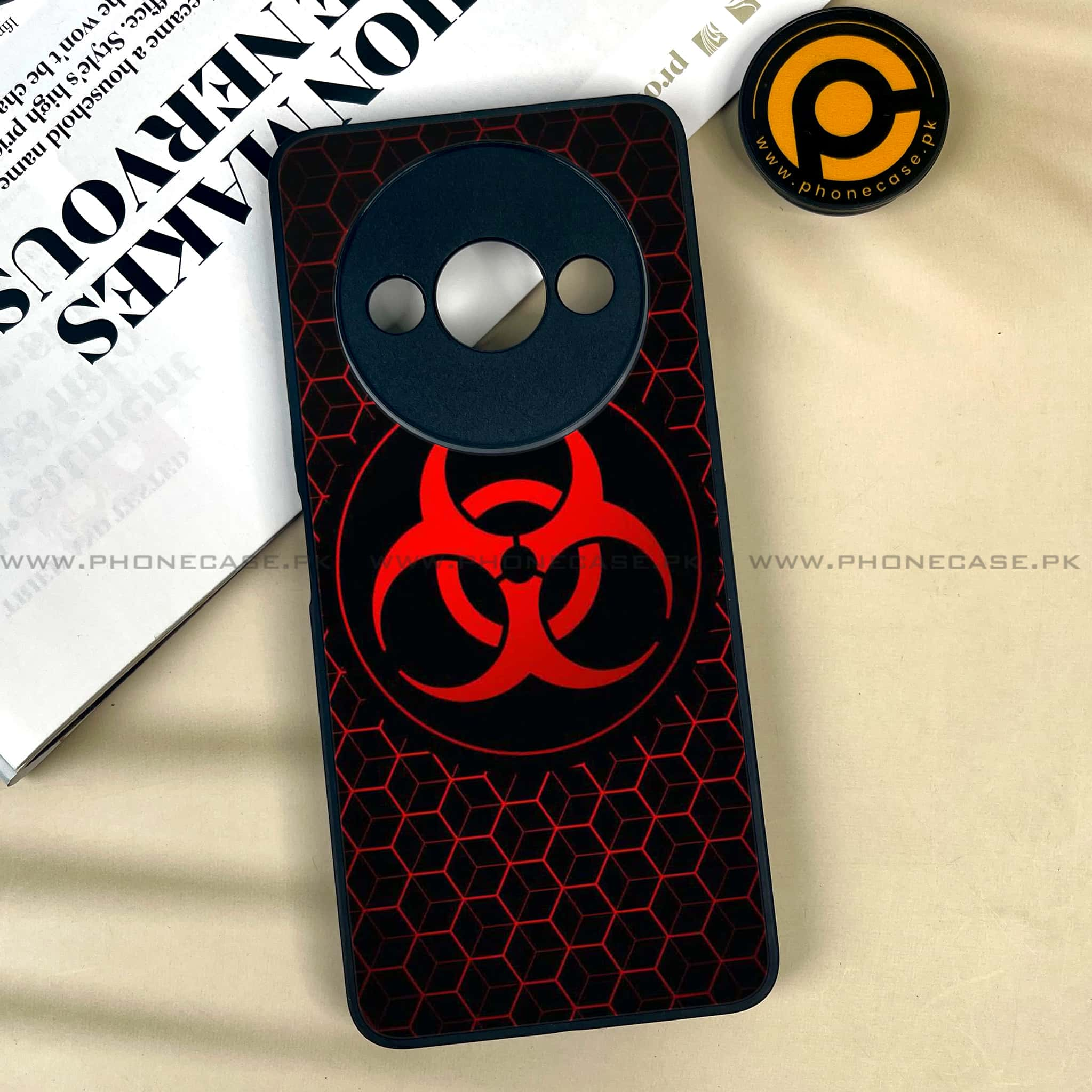 Xiaomi Redmi A3x - Biohazard Sign Series - Premium Printed Metal soft Bumper shock Proof Case