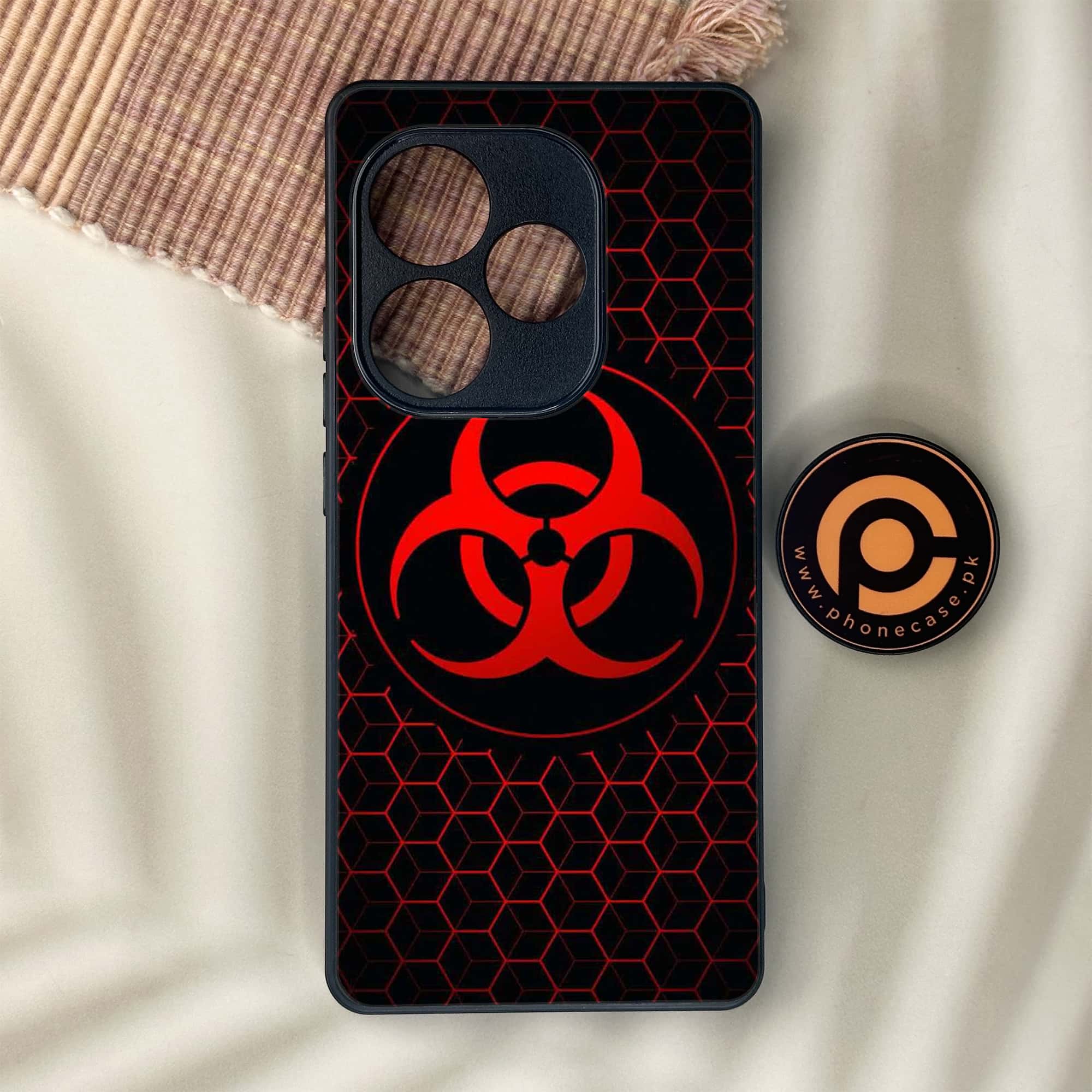 Realme GT 6 - Biohazard Sign Series - Premium Metal Printed soft Bumper shock Proof Case