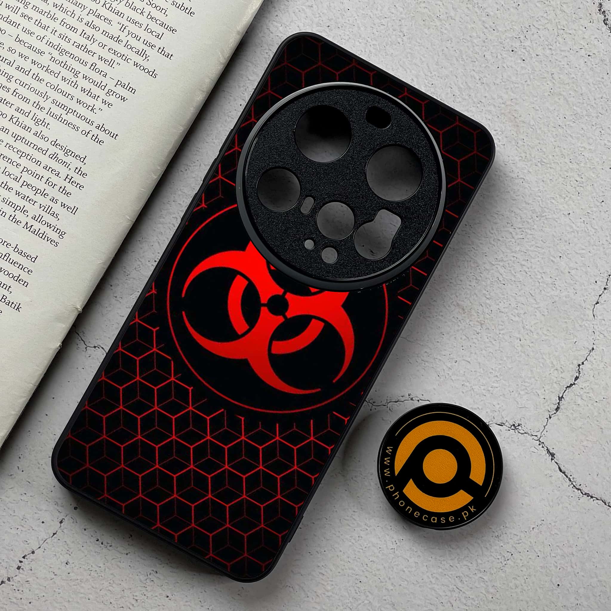 Xiaomi 15 Ultra - Biohazard Sign Series - Premium Metal Printed Soft Bumper Shockproof Case