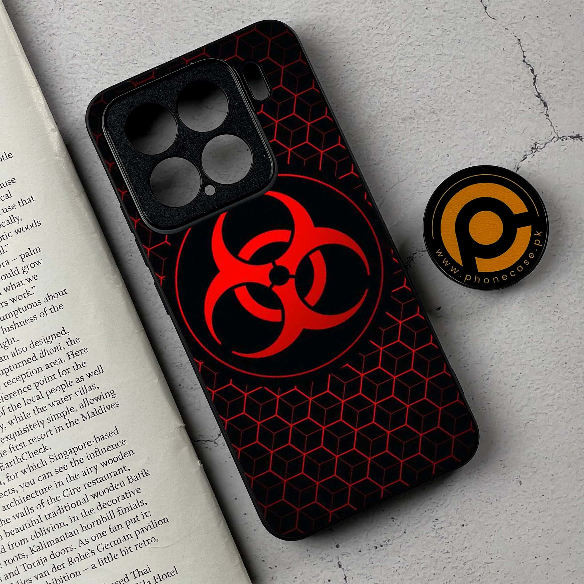 Xiaomi 15 - Biohazard Sign Series - Premium Metal Printed soft Bumper shock Proof Case