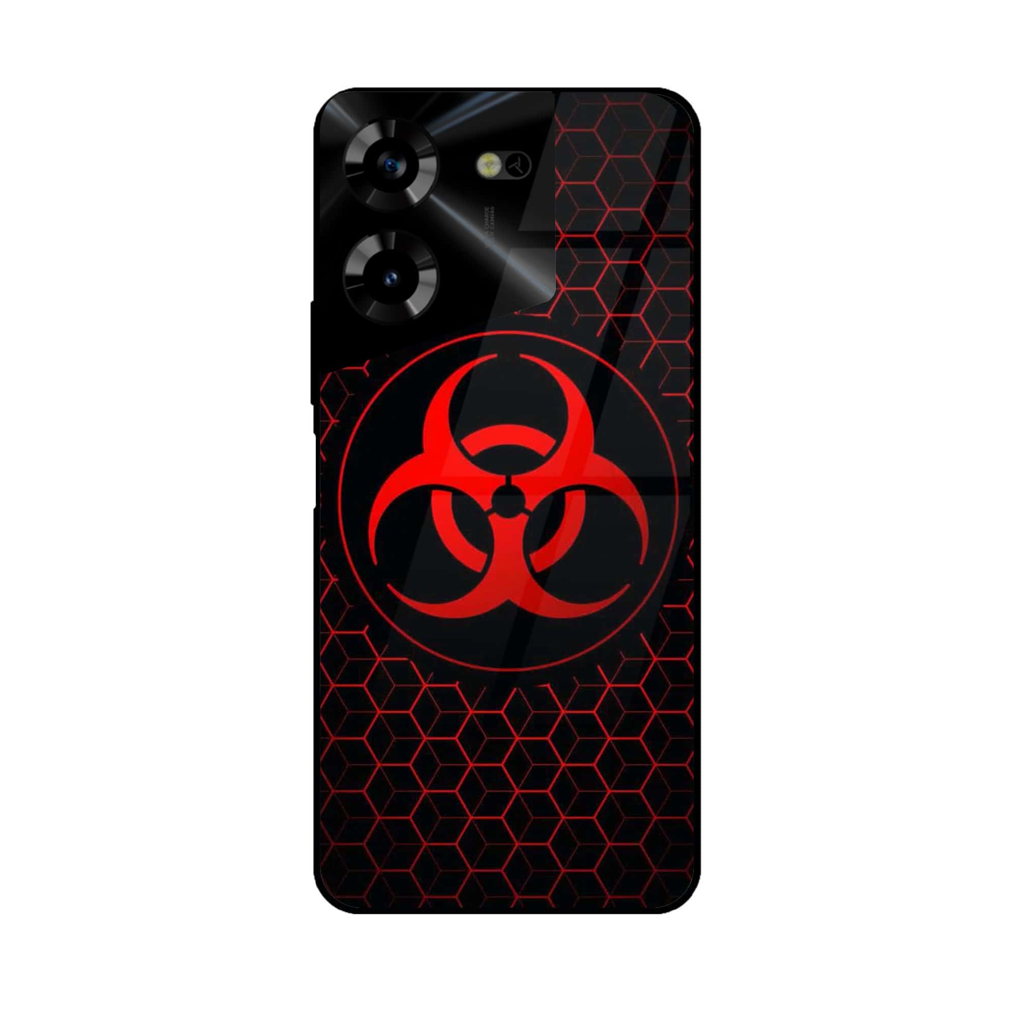Tecno Pova 5 Pro - Bioharzard Series - Premium Printed Glass soft Bumper shock Proof Case