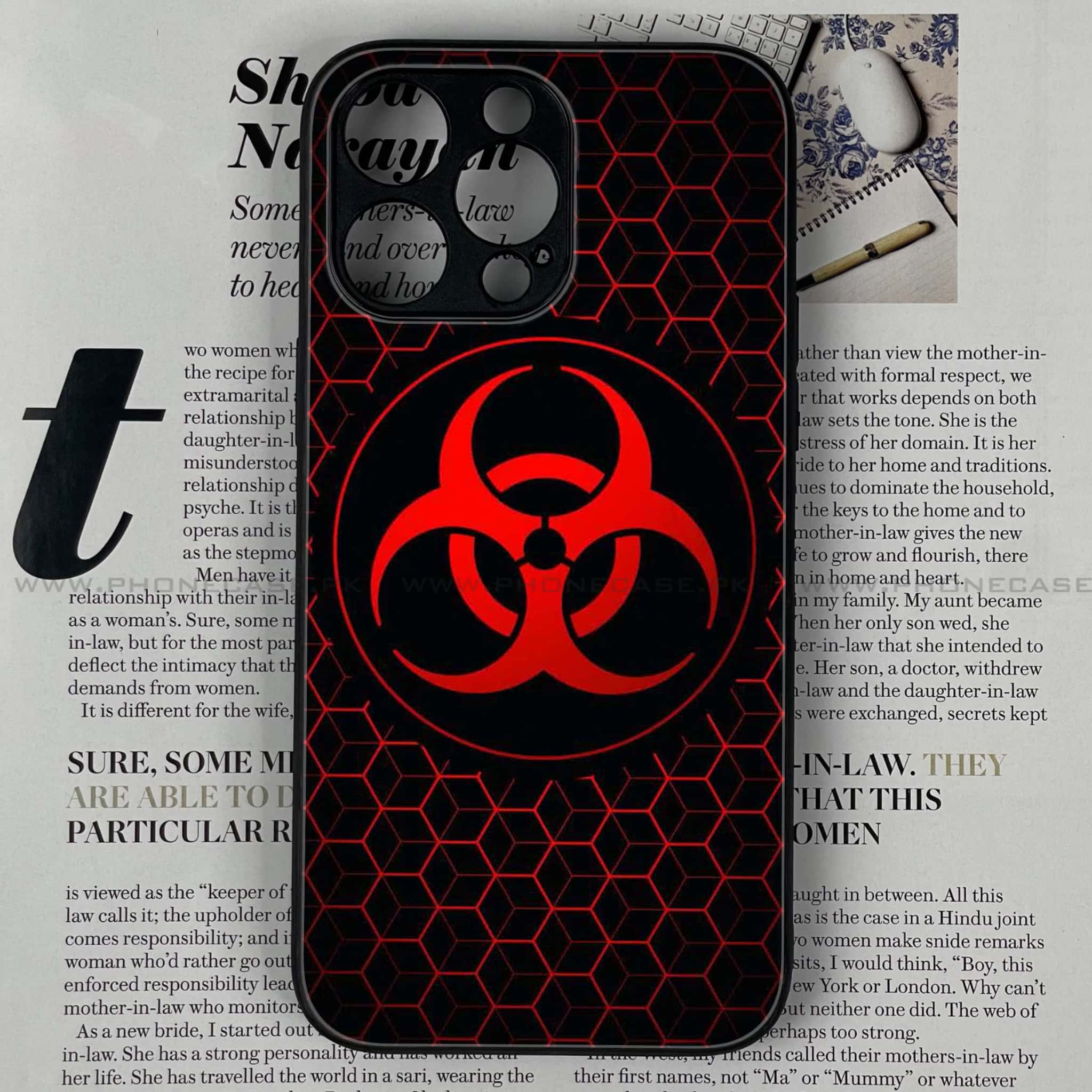 iPhone 13 Pro Max - Biohazard Sign - Premium Metal Printed soft Bumper shock Proof Case