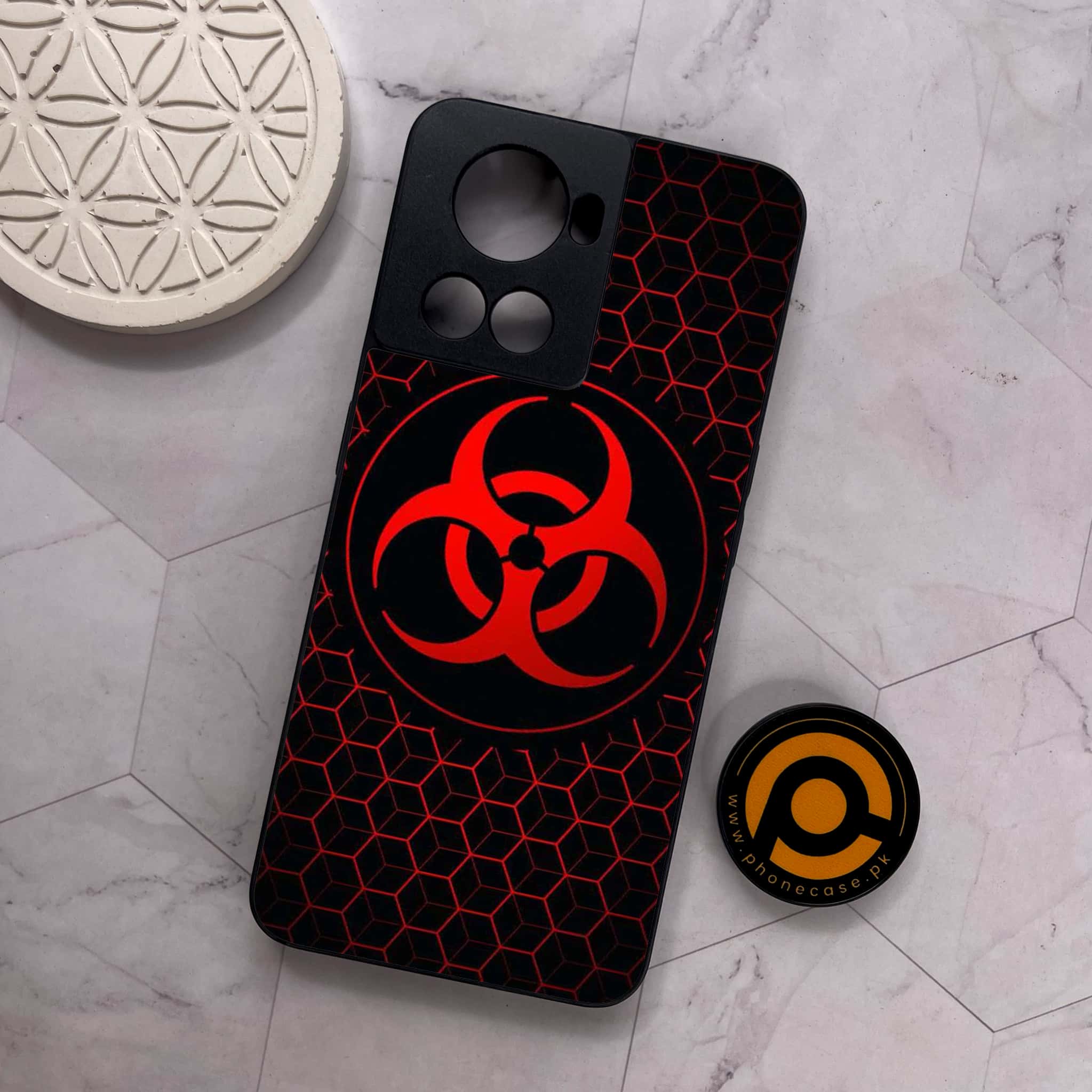 OnePlus 10R - Biohazard Sign Series - Premium Metal Printed soft Bumper shock Proof Case
