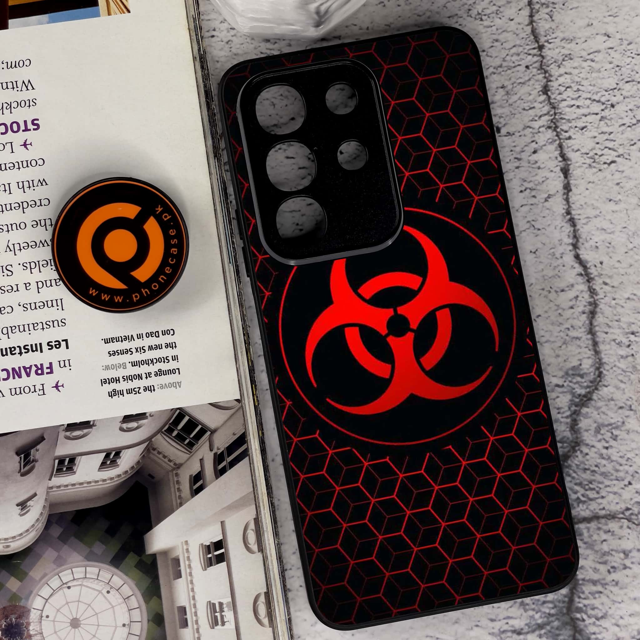 Vivo Y29 4G - Biohazard Sign Series - Premium Metal Printed soft Bumper Shock Proof Case