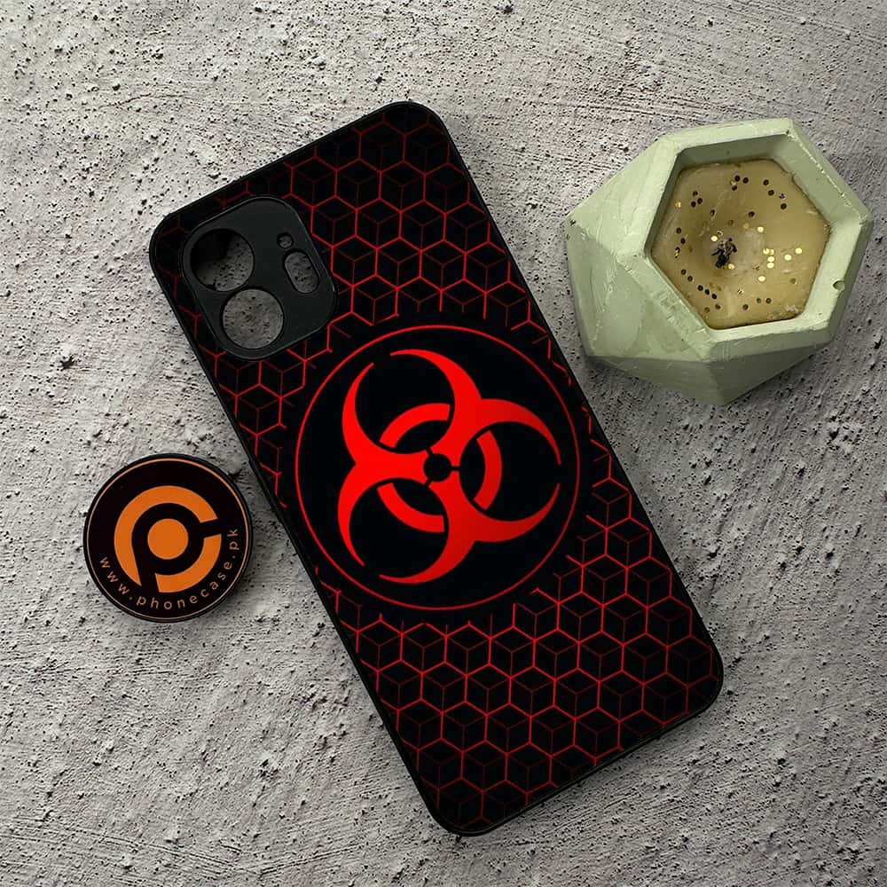 Nothing Phone 2 - Biohazard Sign Series - Premium Metal  Printed soft Bumper shock Proof Case