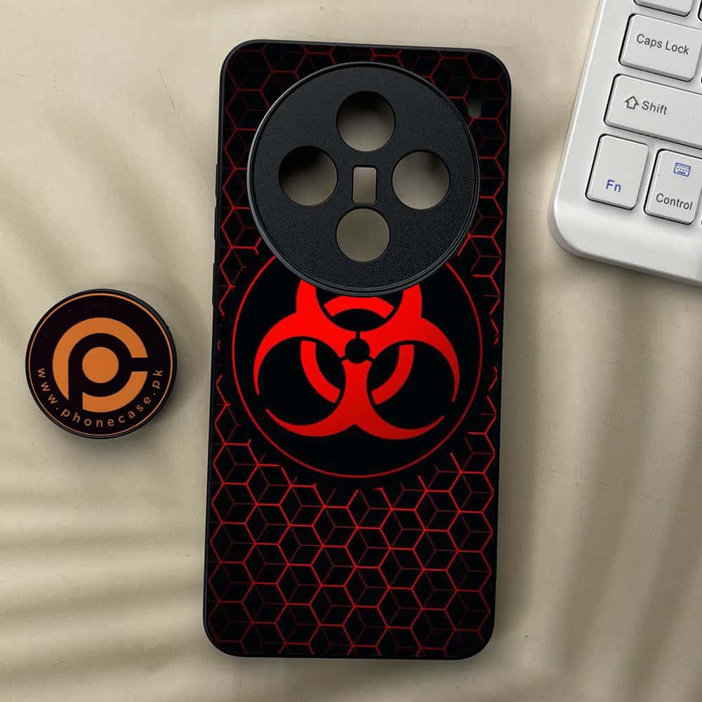 Vivo X200 - Biohazard Sign Series - Premium Metal  Printed soft Bumper shock Proof Case