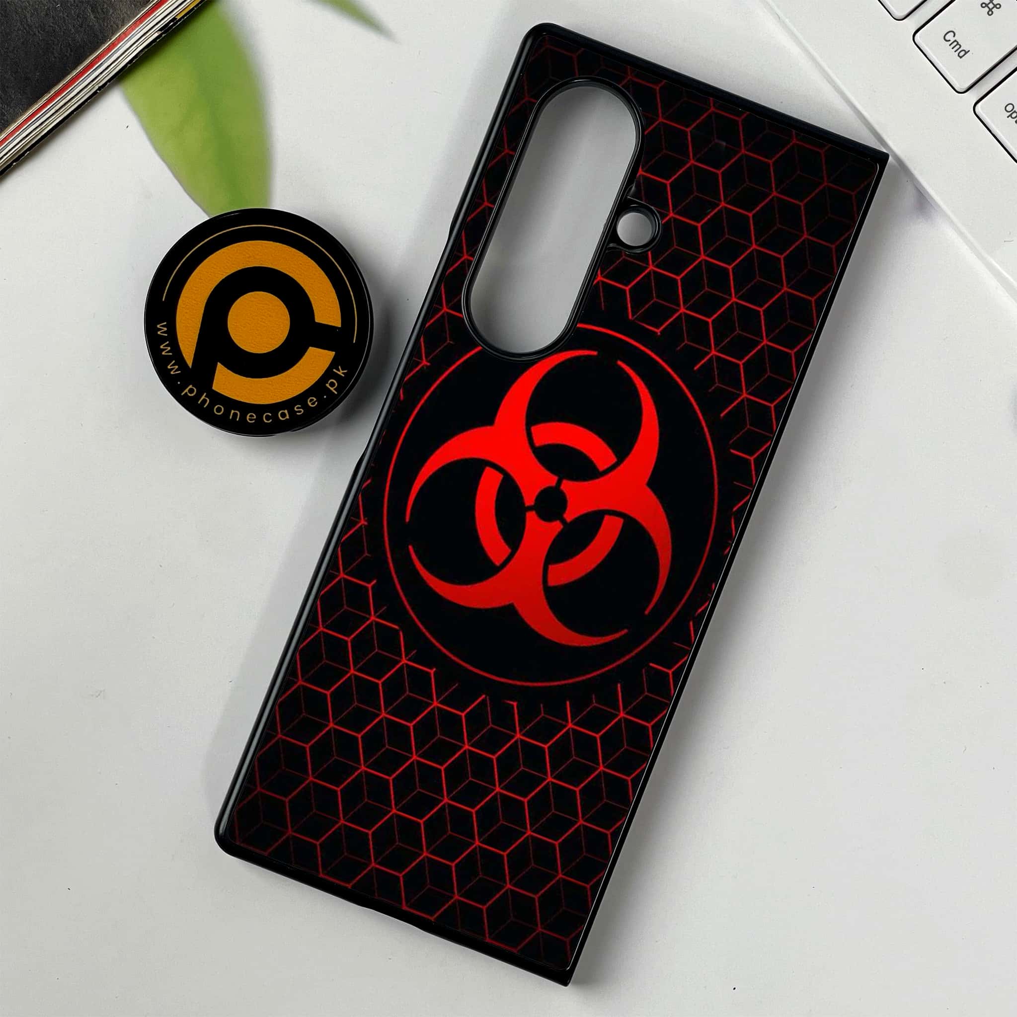 Samsung Galaxy Z Fold 7 - Biohazard Sign Series - Premium Metal Printed soft Bumper shock Proof Case