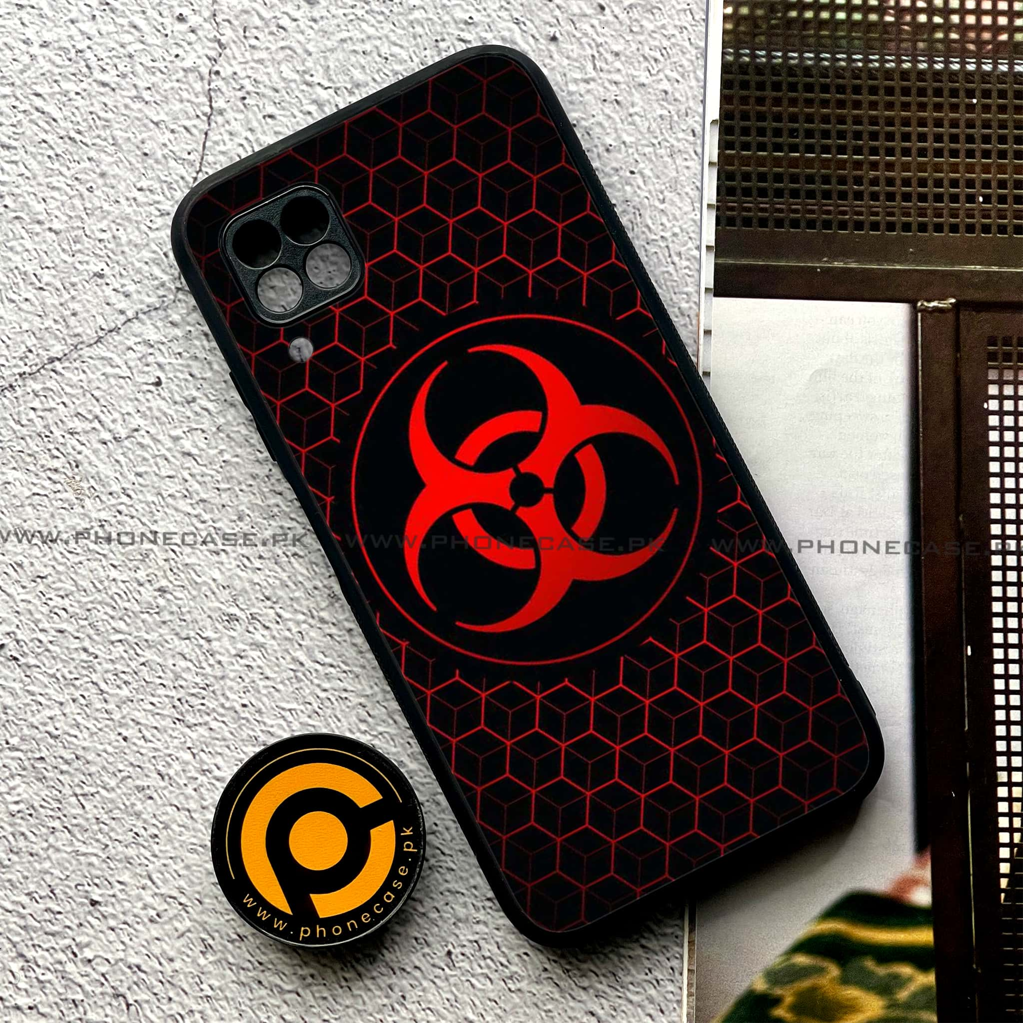 Huawei P40 Lite - Biohazard Sign Series - Premium Printed Glass soft Bumper shock Proof Case