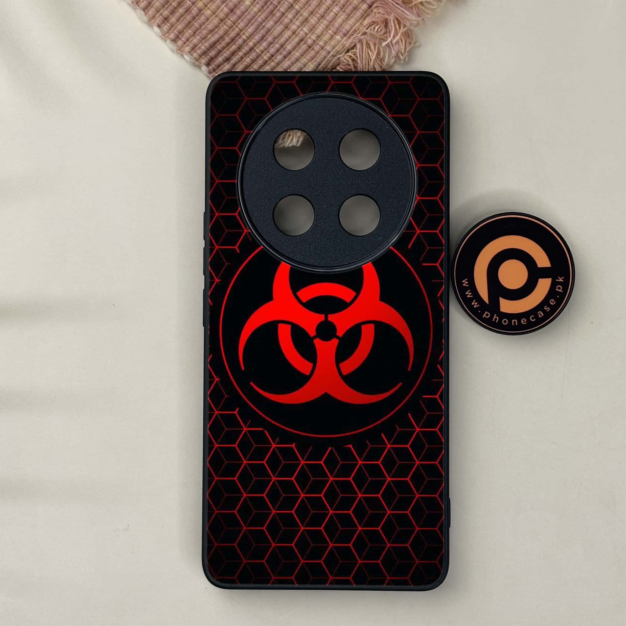 Honor X9c 5G - Biohazard Sign Series - Premium Metal Printed soft Bumper shock Proof Case