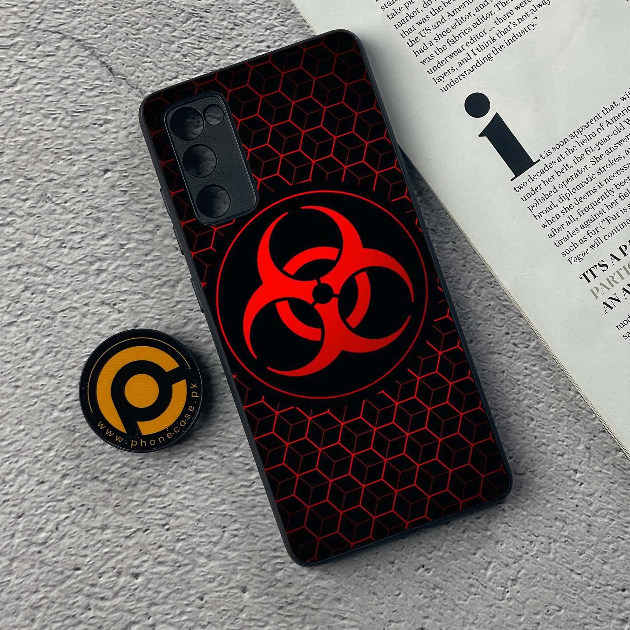 Samsung Galaxy S20 FE Biohazard Sign Series Premium Printed Glass soft Bumper shock Proof Case