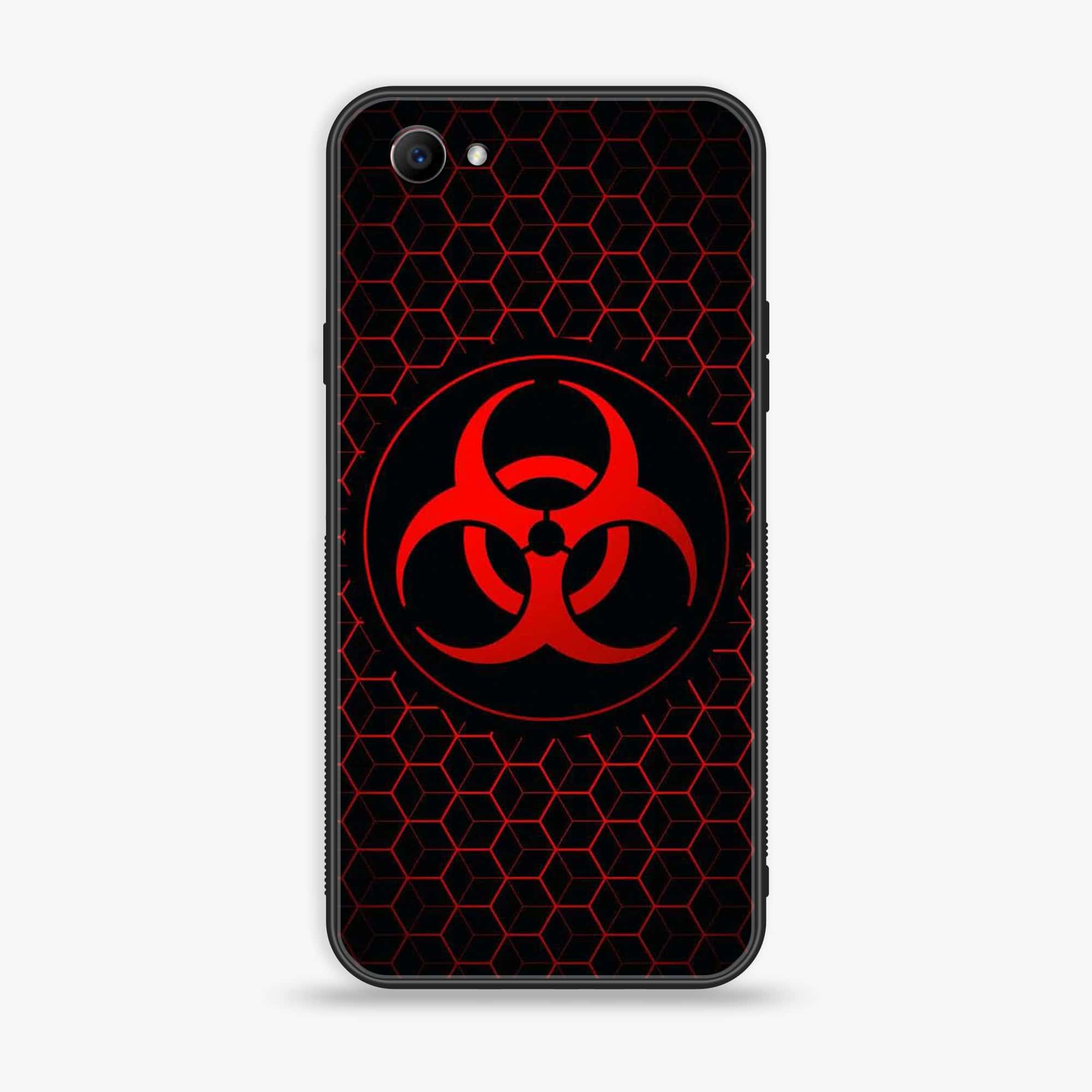 Oppo F7 Youth - Biohazard Sign Series - Premium Printed Glass soft Bumper shock Proof Case