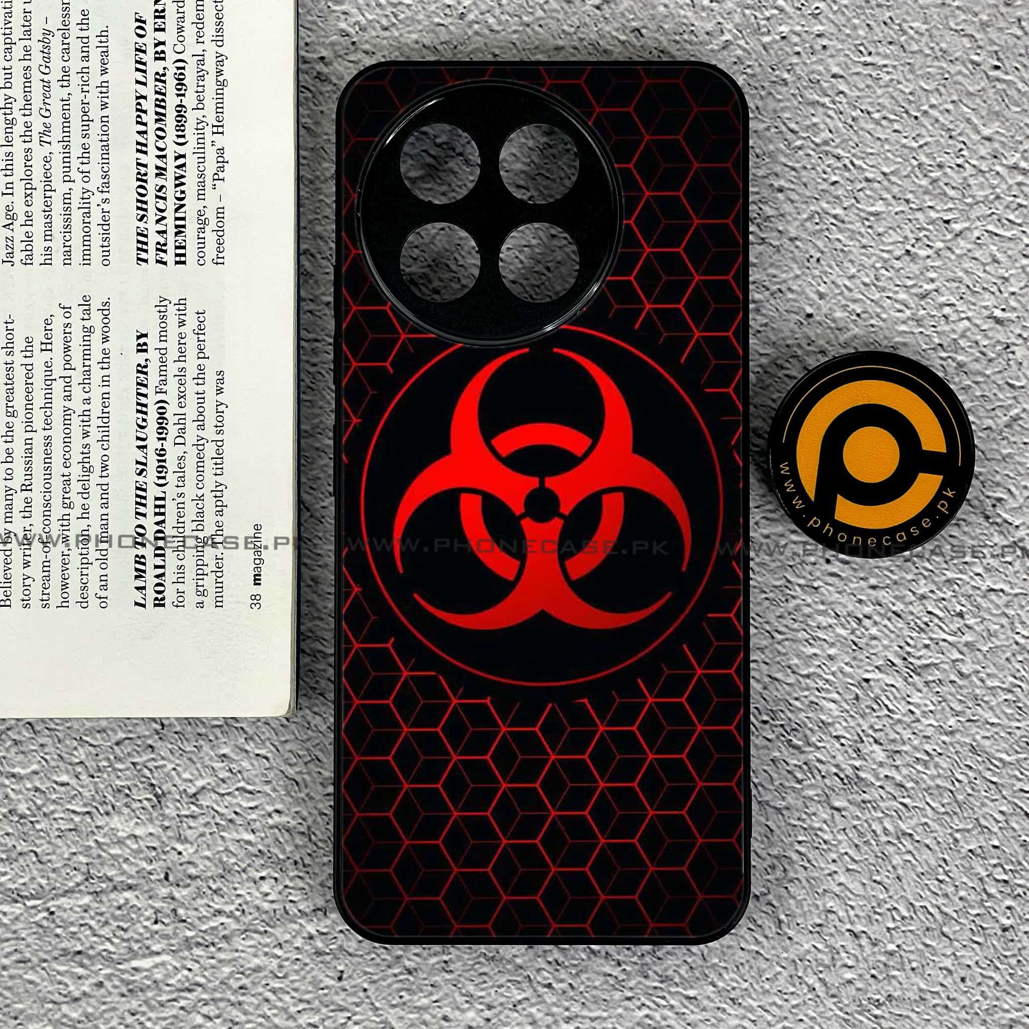 Tecno Spark 30 Pro - Biohazard Sign Series - Premium Printed Glass soft Bumper shock Proof Case