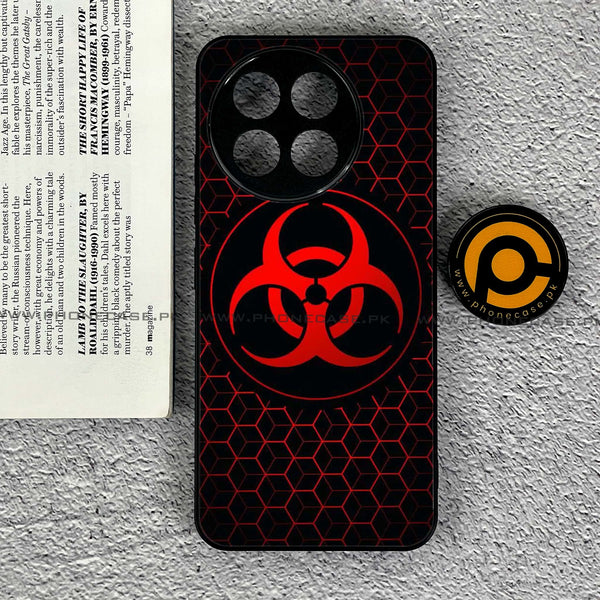 Tecno Spark 30 Pro - Biohazard Sign Design 8  - Premium Printed Glass soft Bumper shock Proof Case CS-27663