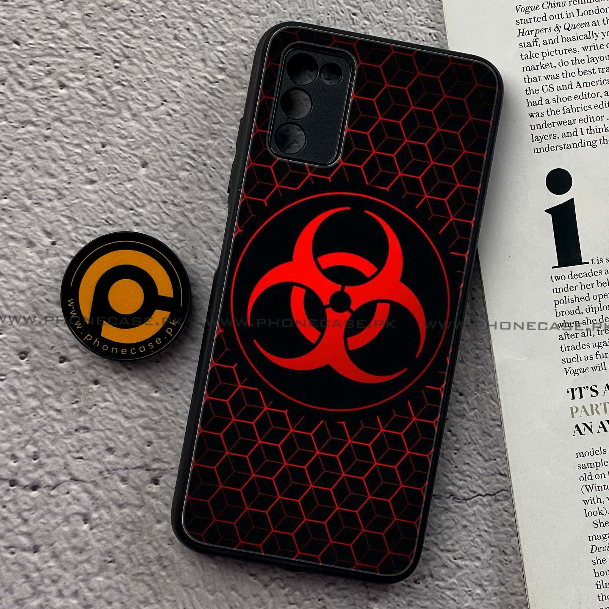 Samsung Galaxy A02s - Biohazard Sign Series  - Premium Printed Metal soft Bumper shock Proof Case