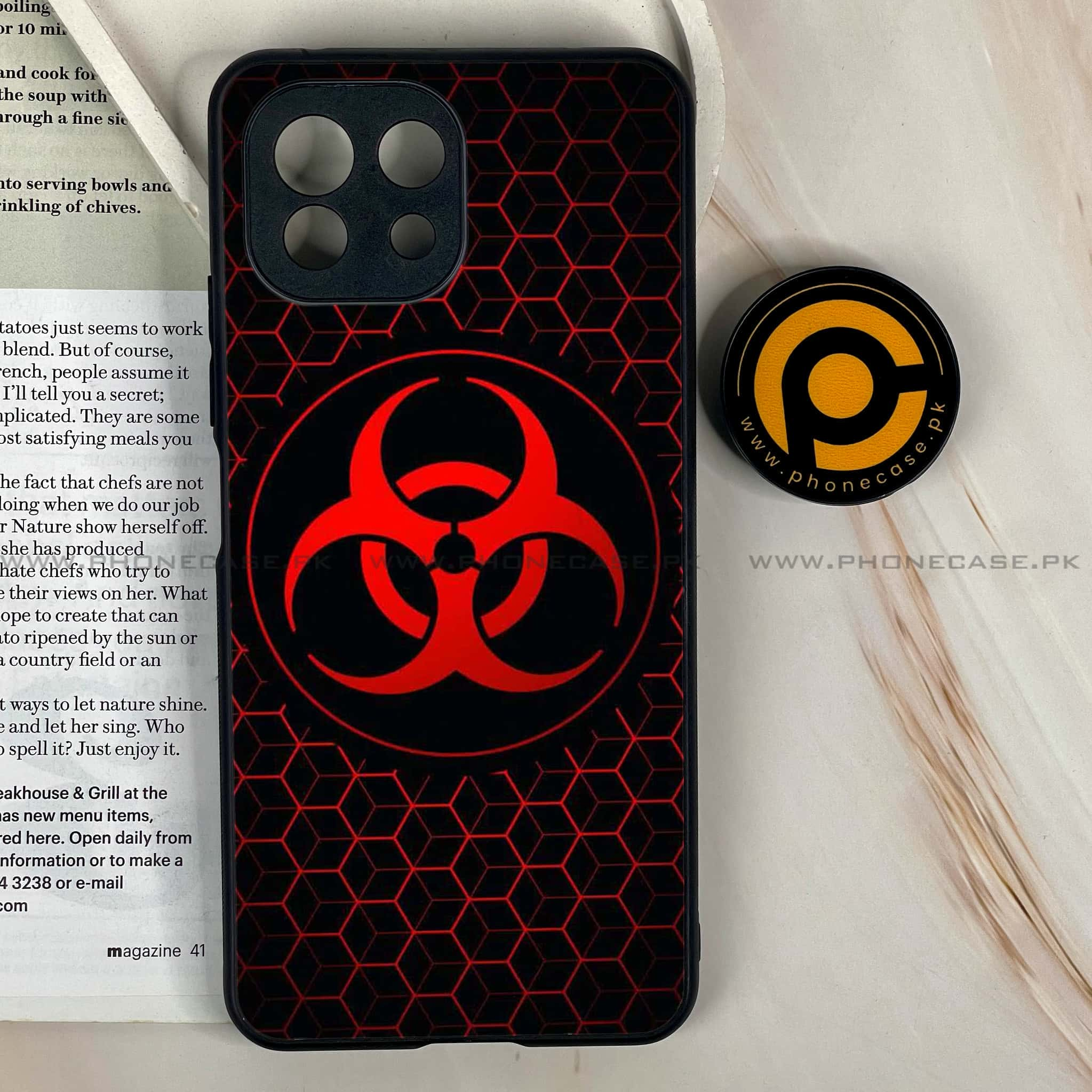 Mi 11 Lite - Biohazard Sign Series - Premium Printed Glass soft Bumper shock Proof Case