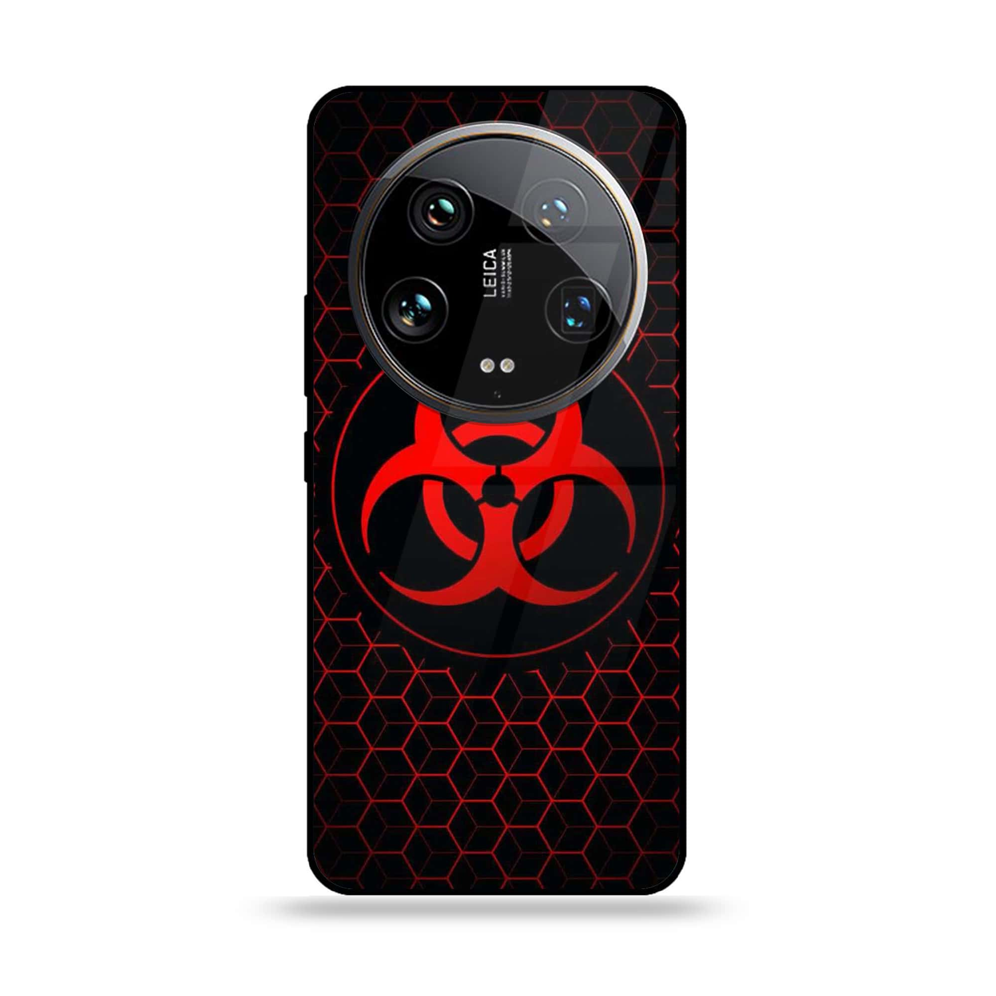 Xiaomi 14 Ultra - Biohazard Sign Series - Premium Printed Glass soft Bumper shock Proof Case