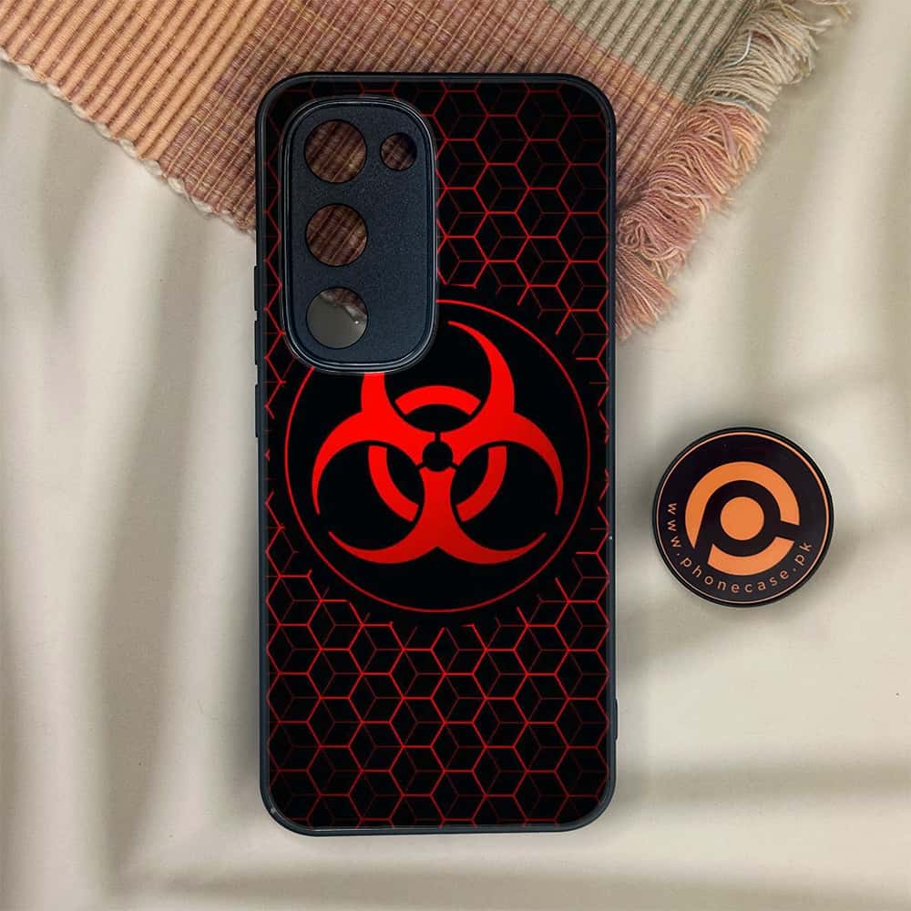 Tecno Spark 40 Pro Plus - Biohazard Sign Series - Premium Metal Printed soft Bumper shock Proof Case