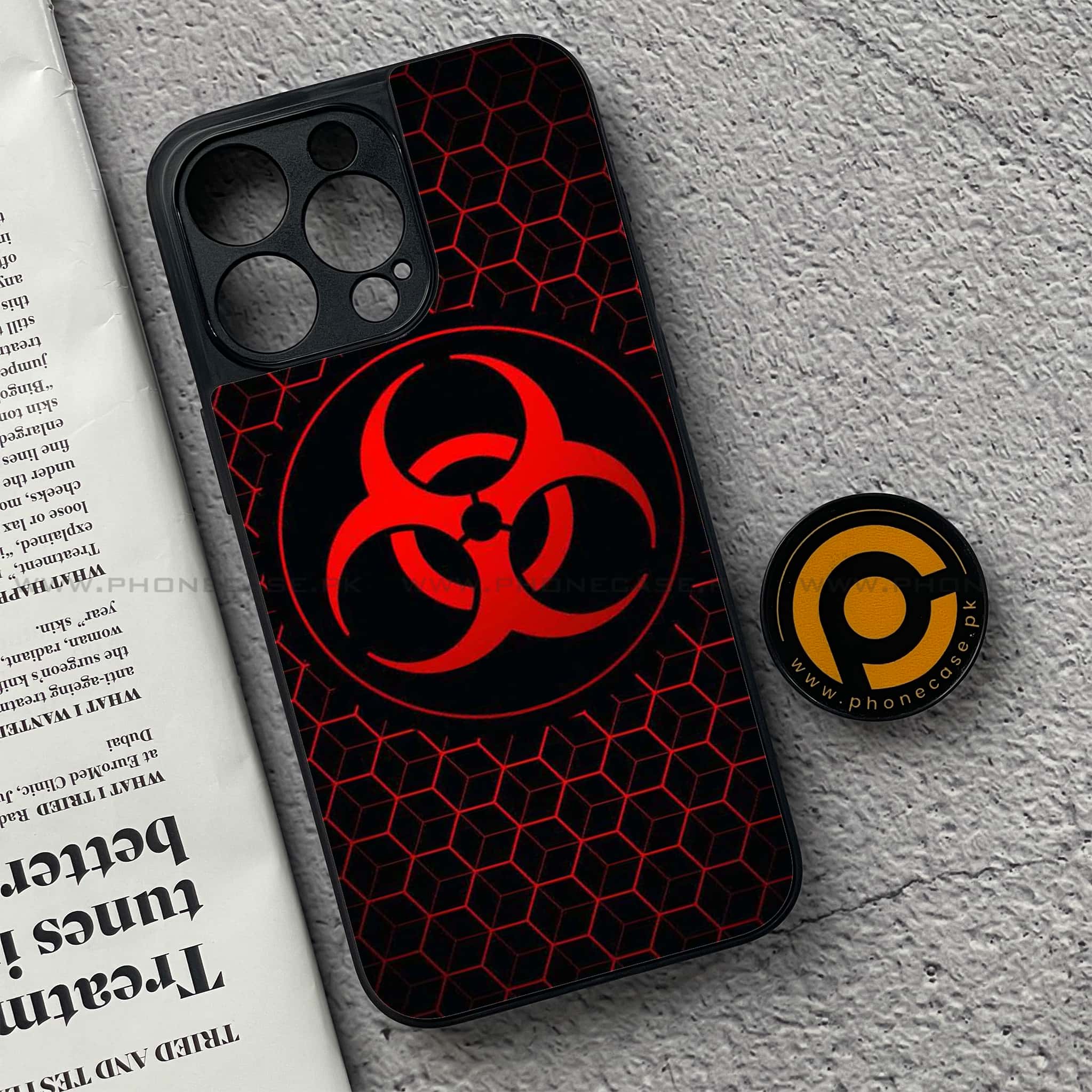 iPhone 15 Pro - Biohazard Sign Series - Premium Metal Printed soft Bumper shock Proof Case