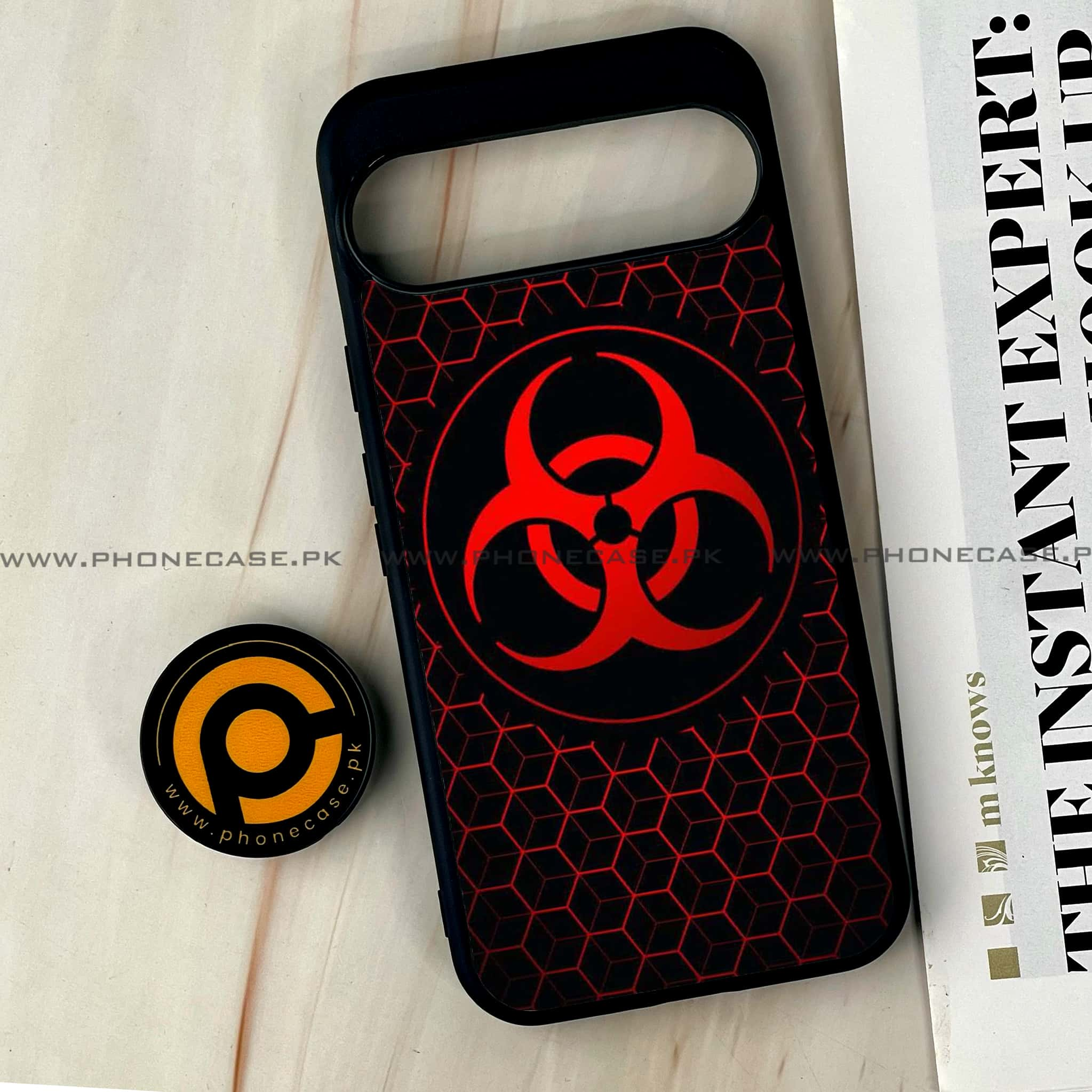 Google Pixel 9 Pro XL - Biohazard Sign Series - Premium Printed Glass soft Bumper shock Proof Case