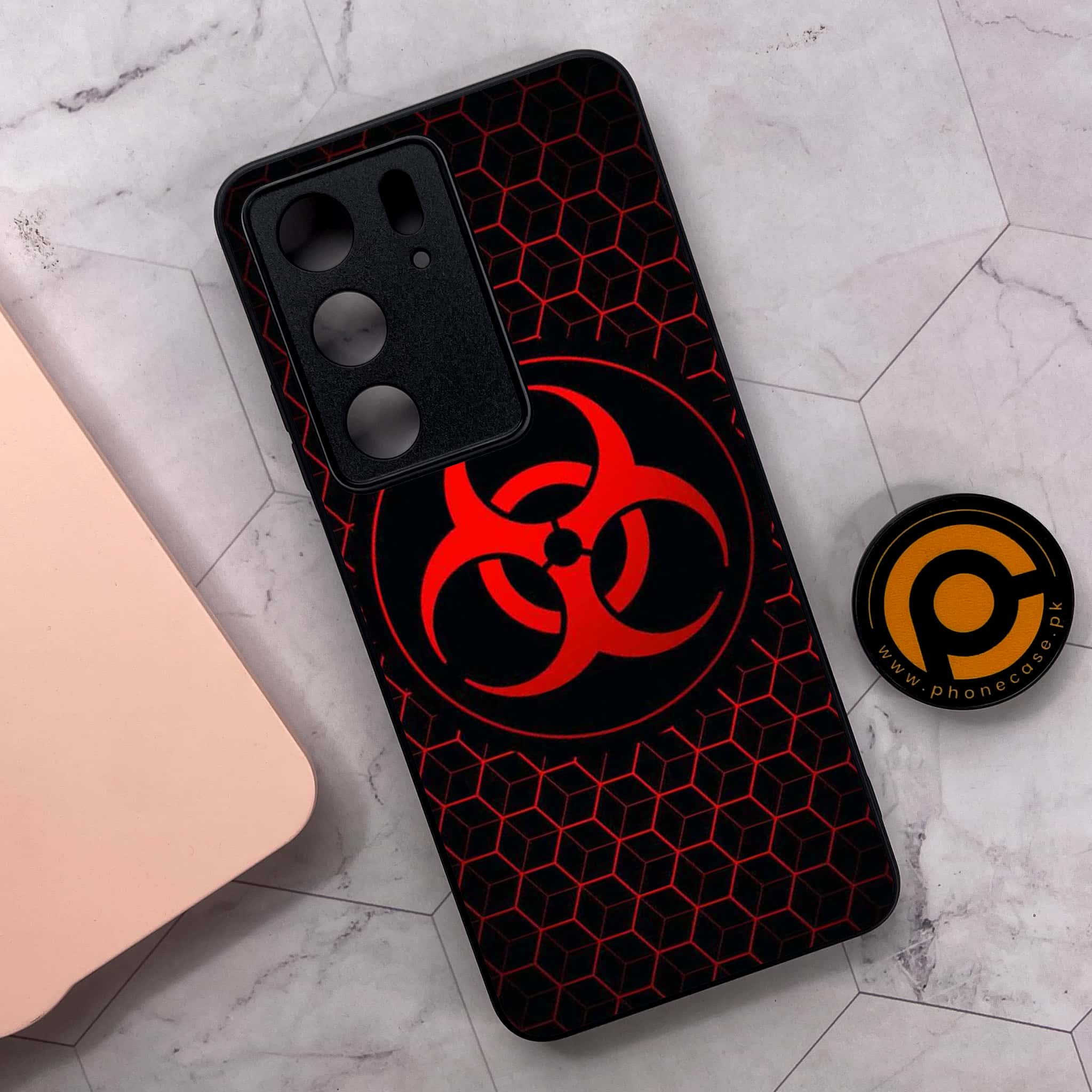 Realme C75x 4G - Biohazard Sign Series - Premium Metal Printed soft Bumper shock Proof Case