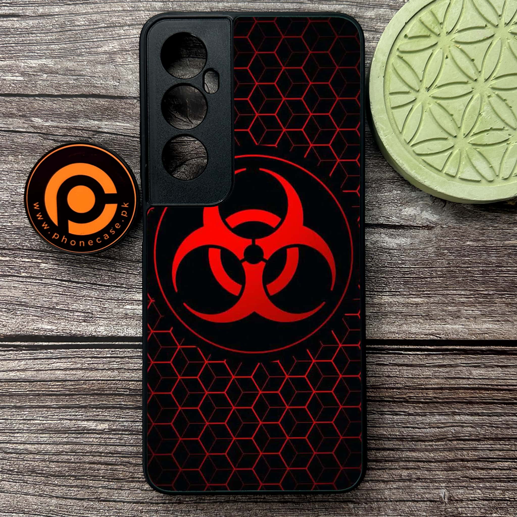 Realme C65  - Biohazard Sign Series - Premium Metal Printed soft Bumper shock Proof Case