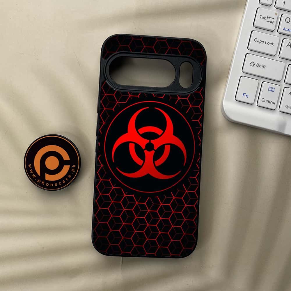 Google Pixel 10  - Biohazard Sign Series - Premium Metal Printed soft Bumper Shockof Case