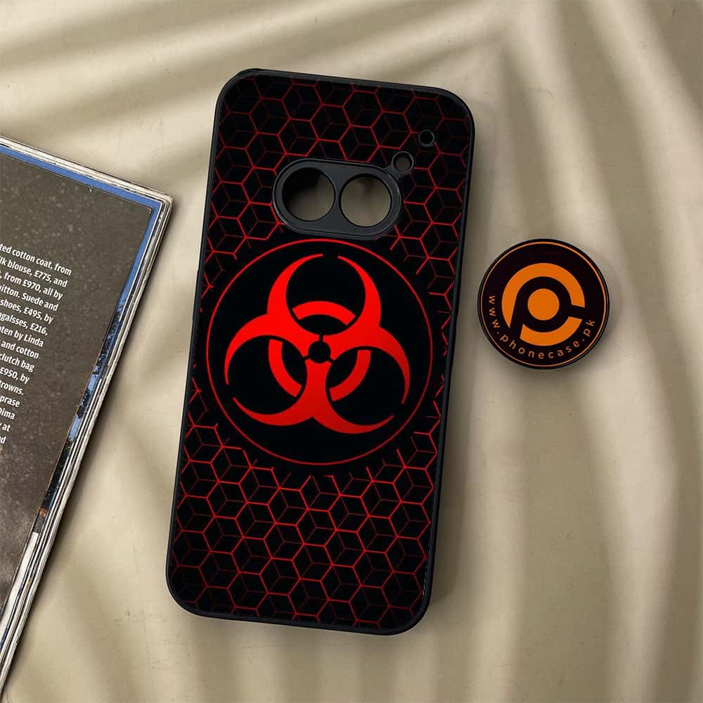 Nothing Phone (2a) - Biohazard Sign Series - Premium Metal Printed soft Bumper Shock Proof Case