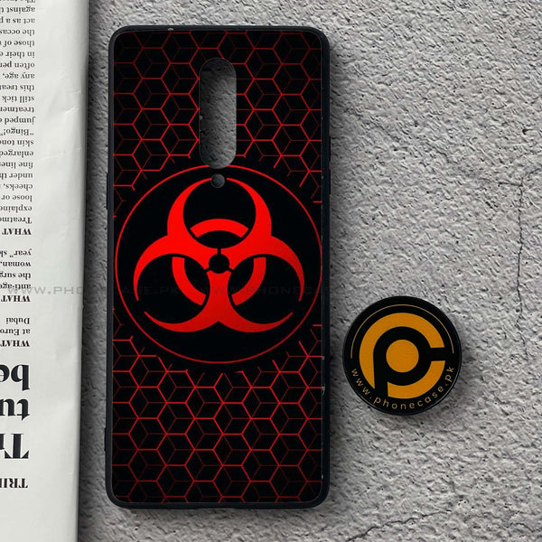 OnePlus 8 - Biohazard Sign Design 8 - Premium Printed Glass soft Bumper shock Proof Case CS-42634 CS-43953