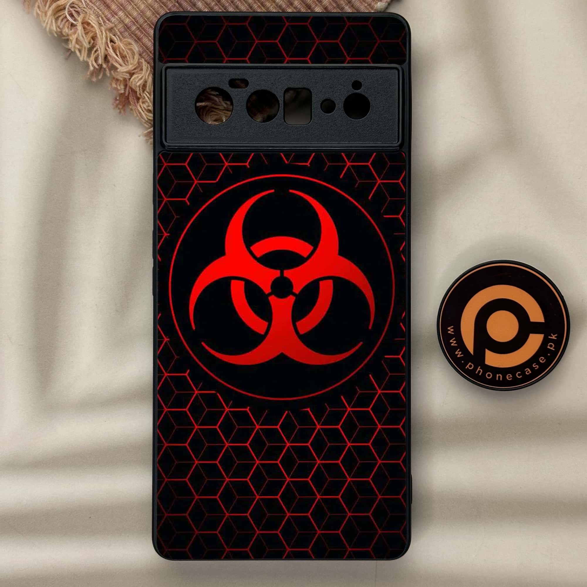Google Pixel 6 Pro - Biohazard Sign Series - Premium Metal Printed soft Bumper Shock Proof Case
