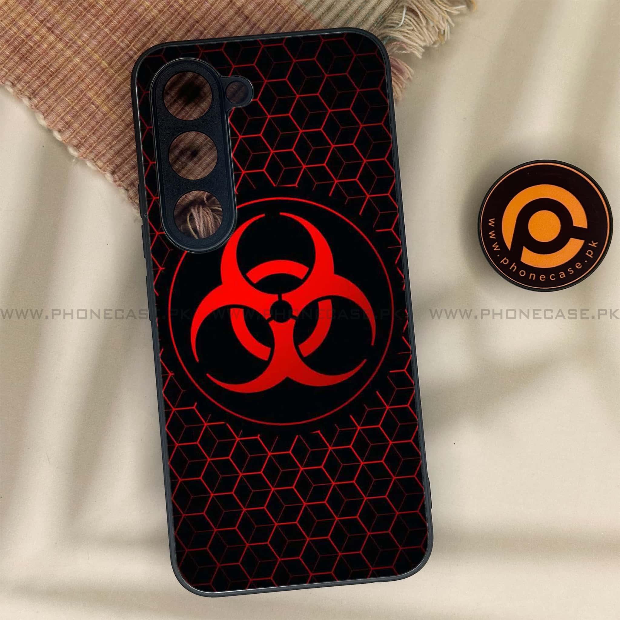 Tecno Spark 40 Pro - Biohazard Sign Series - Premium Metal Printed soft Bumper shock Proof Case