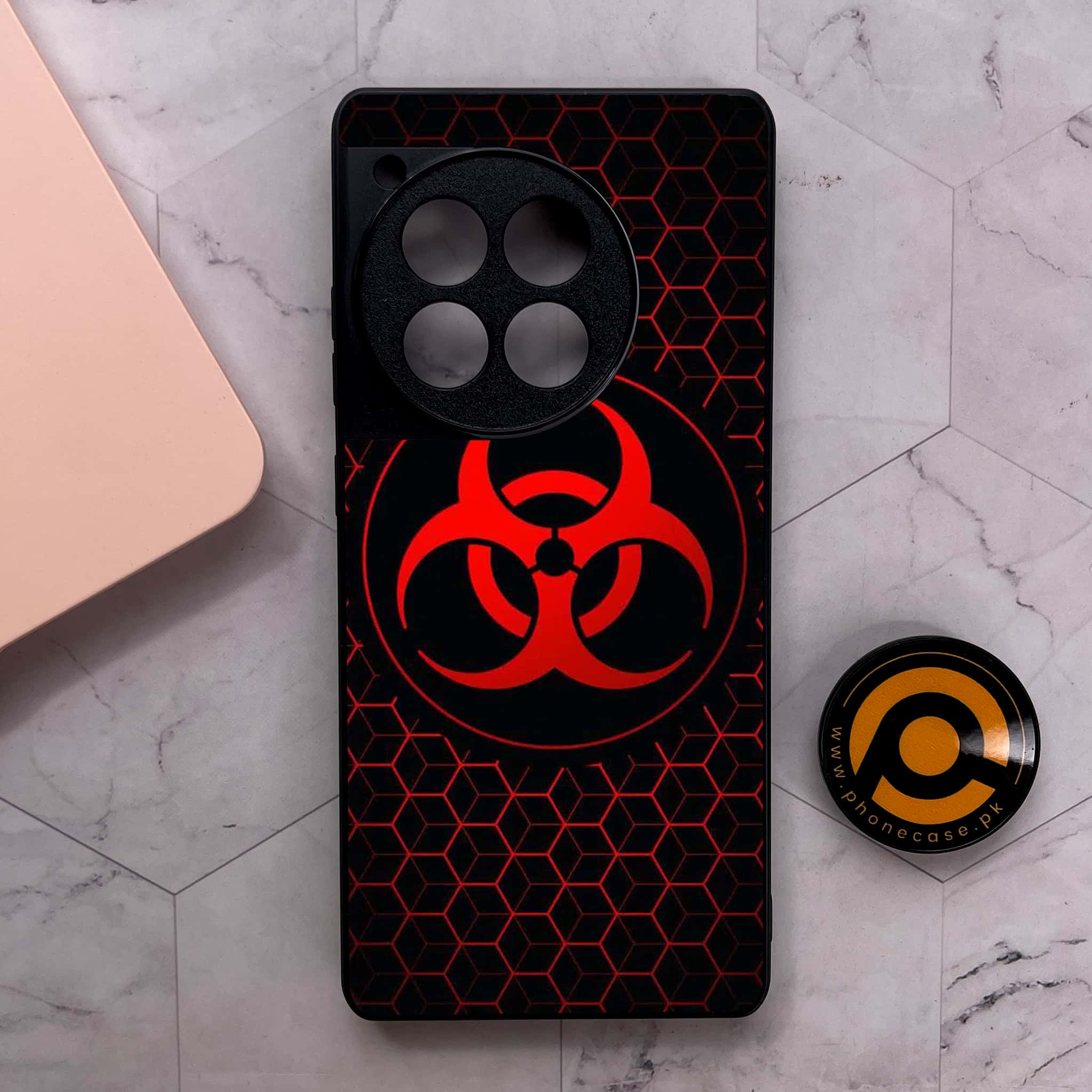OnePlus 12R - Biohazard Sign Series - Premium Metal Printed soft Bumper shock Proof Case