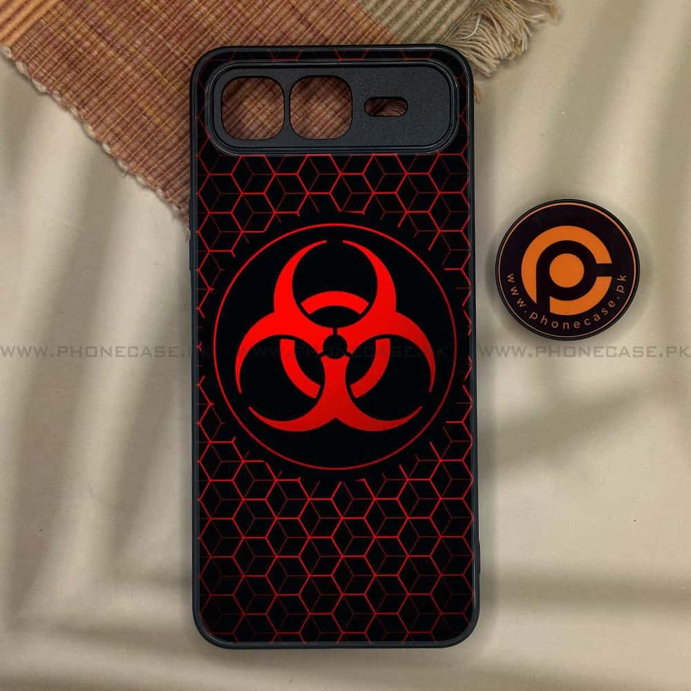 Infinix Smart 10 Plus - Biohazard Sign Series - Premium Metal Printed soft Bumper shock Proof Case
