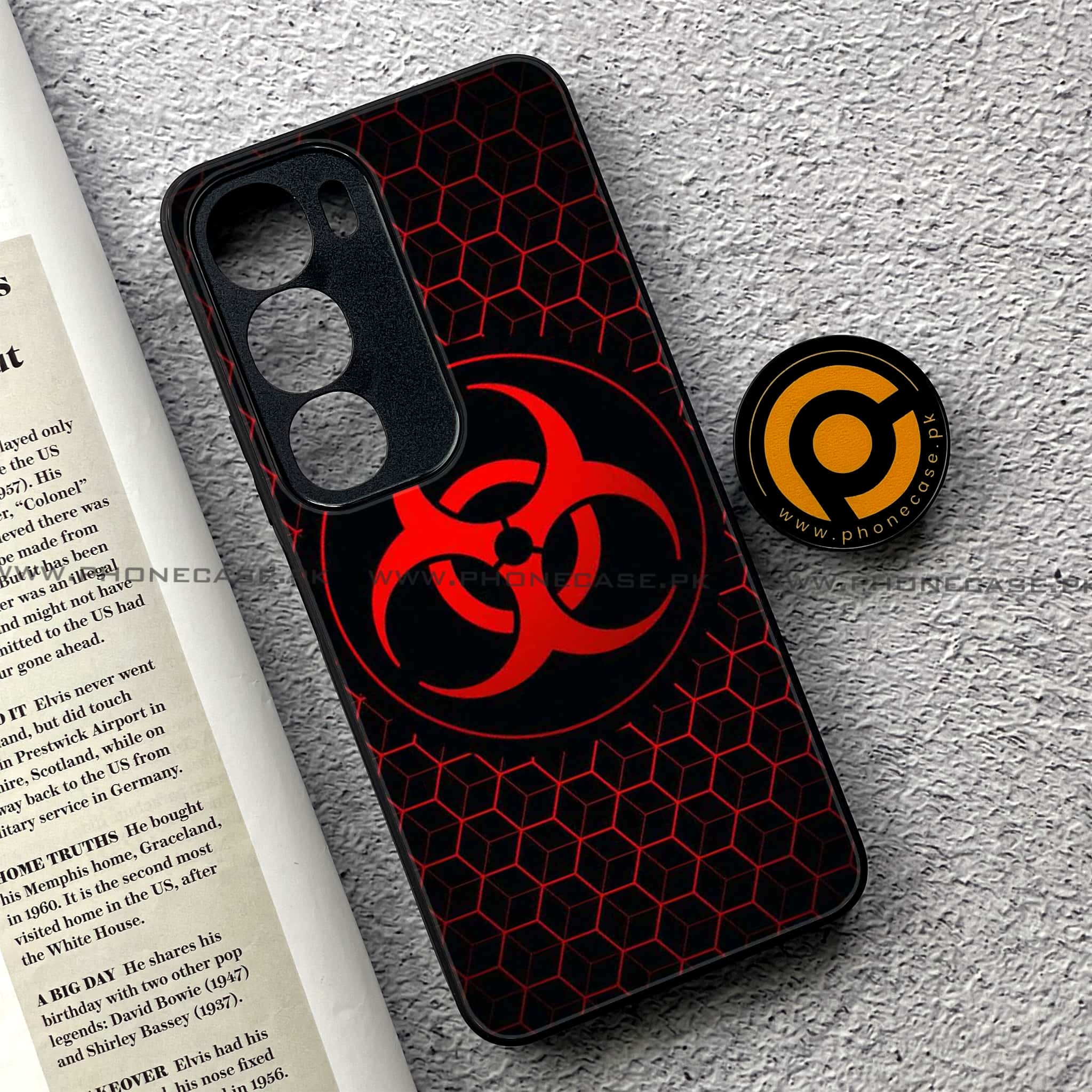 Vivo Y19s Pro - Biohazard Sign Series - Premium Metal Printed soft Bumper shock Proof Case
