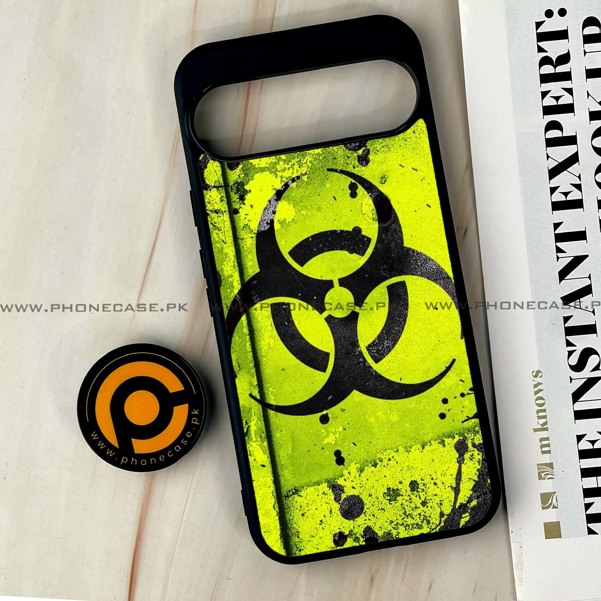 Google Pixel 9 Pro XL - Biohazard Sign Series - Premium Printed Glass soft Bumper shock Proof Case